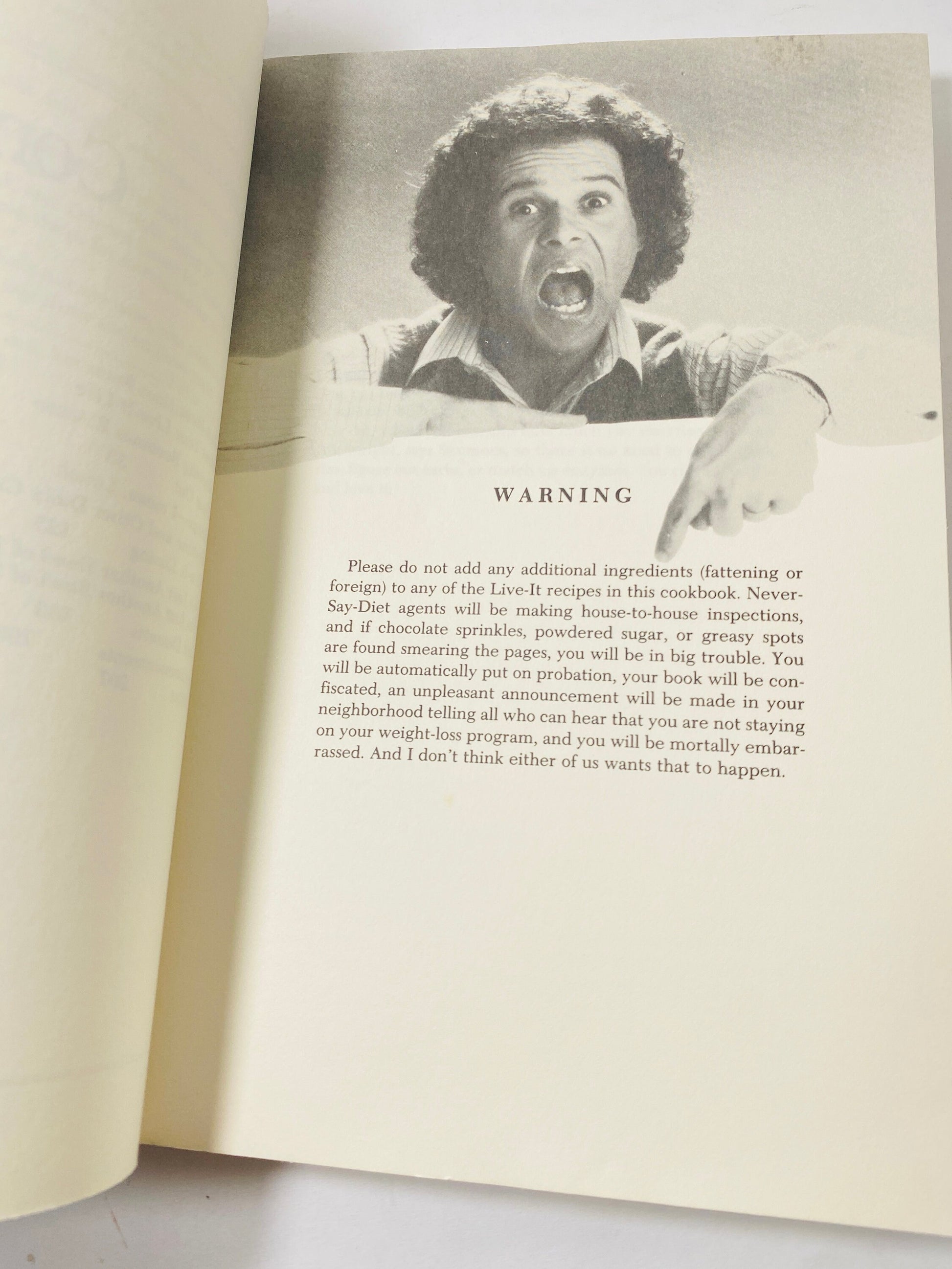 Richard Simmons vintage paperback book Highly Collectible Never Say diet bookshelf decor circa 1982