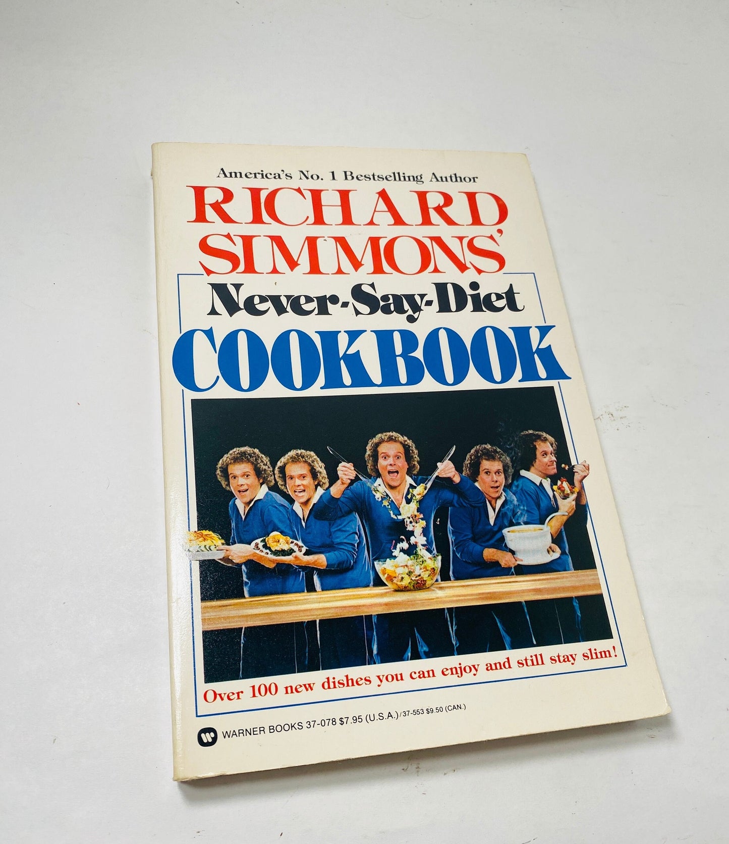 Richard Simmons vintage paperback book Highly Collectible Never Say diet bookshelf decor circa 1982