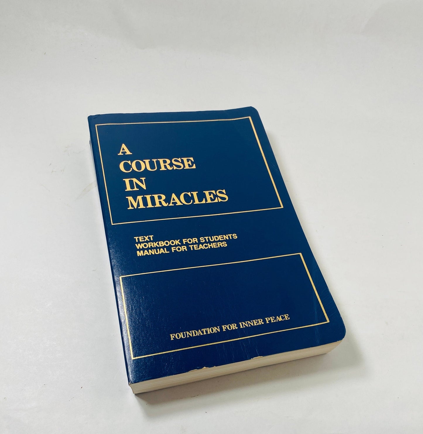 Course in Miracles EARLY PRINTING Combined Volume vintage paperback book circa 1992 Twelve Steps Alcoholic AA Al Anon Anonymous