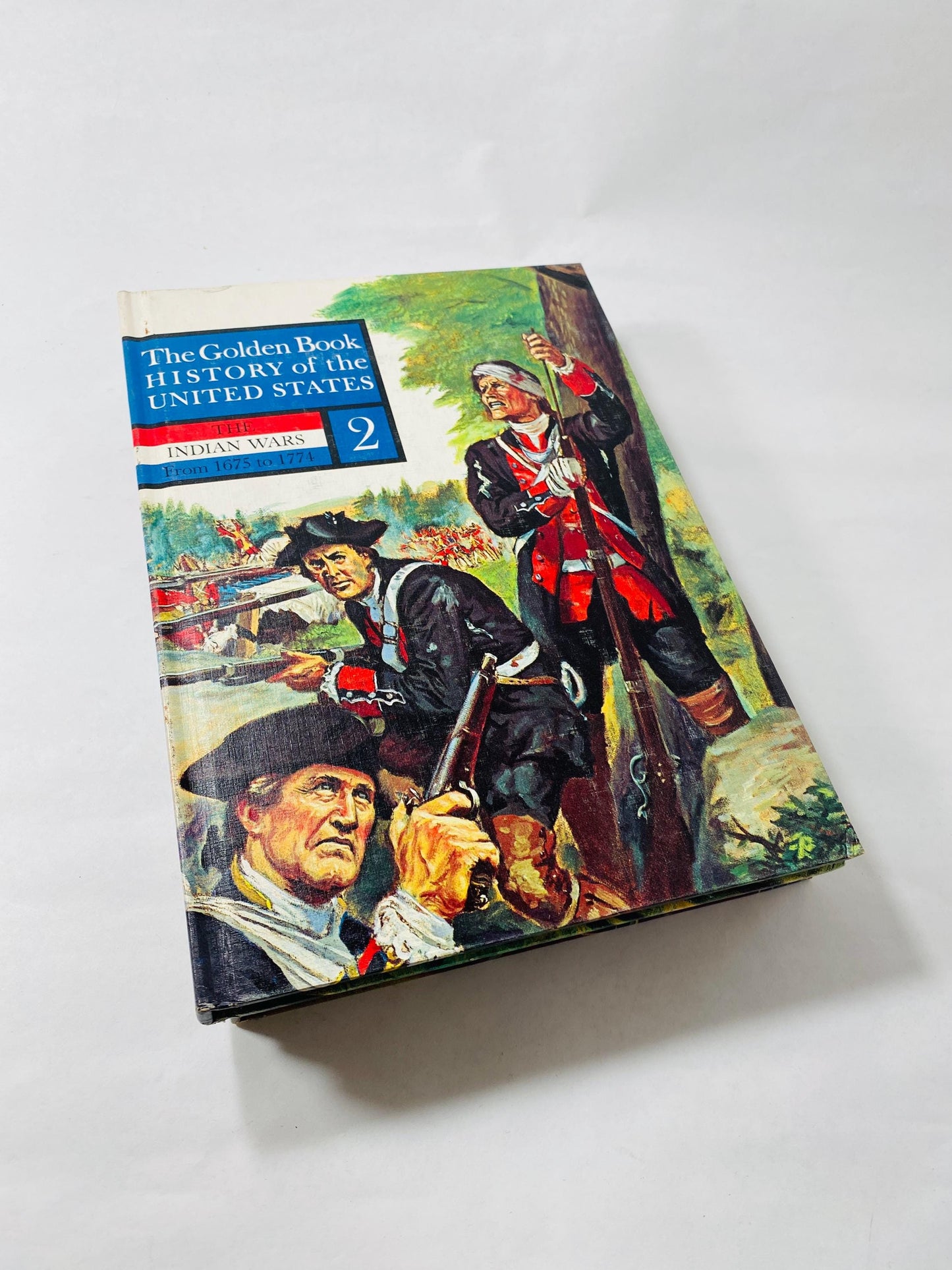 1959 Golden Books of History of the United States Vintage children’s Encyclopedia Nursery Kids Bookshelf Decor Volume 1 2 3 4