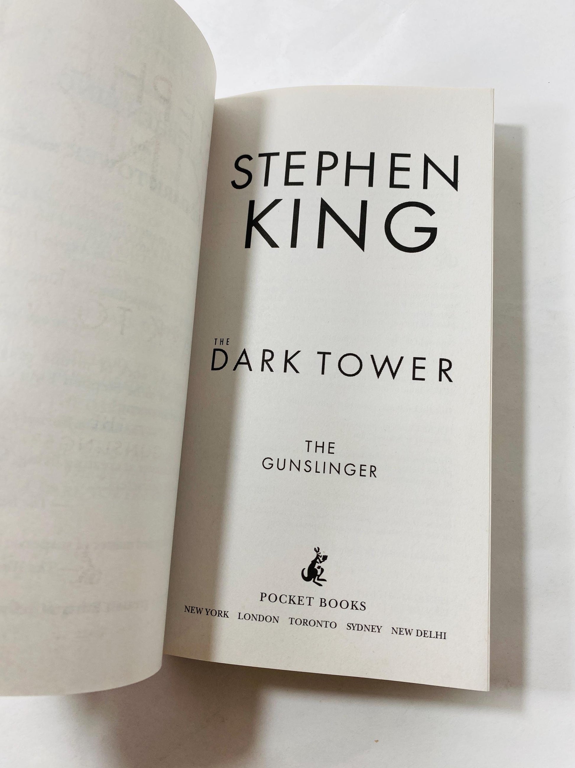Dark Tower Gunslinger by Stephen King vintage paperback book First Pocket Printing. Book Lover Gift