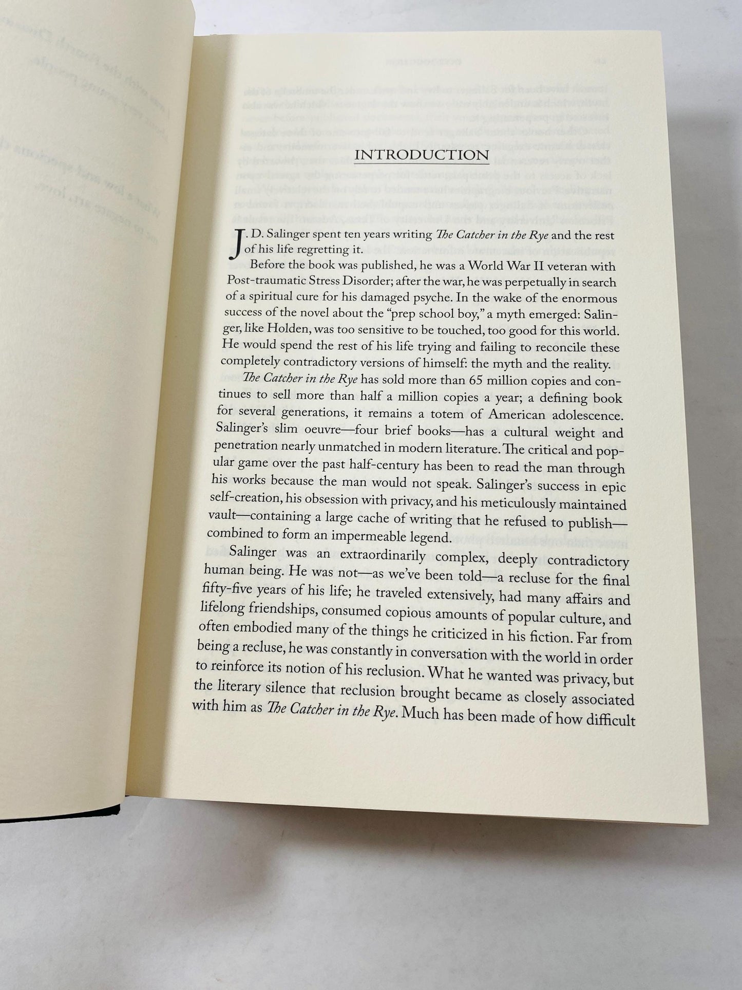 JD Salinger Biography vintage book by David Shields about the author of Catcher in the Rye Teenage angst alienation Holden Caulfield gift