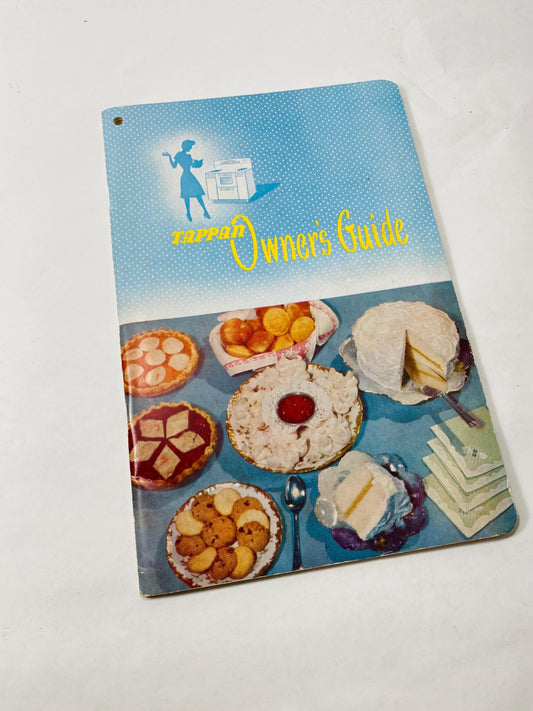 1950 Tappan range Cooking Vintage booklet Stove Company of Mansfield Ohio Time & Temperature Panoramic 60 Gas Oven
