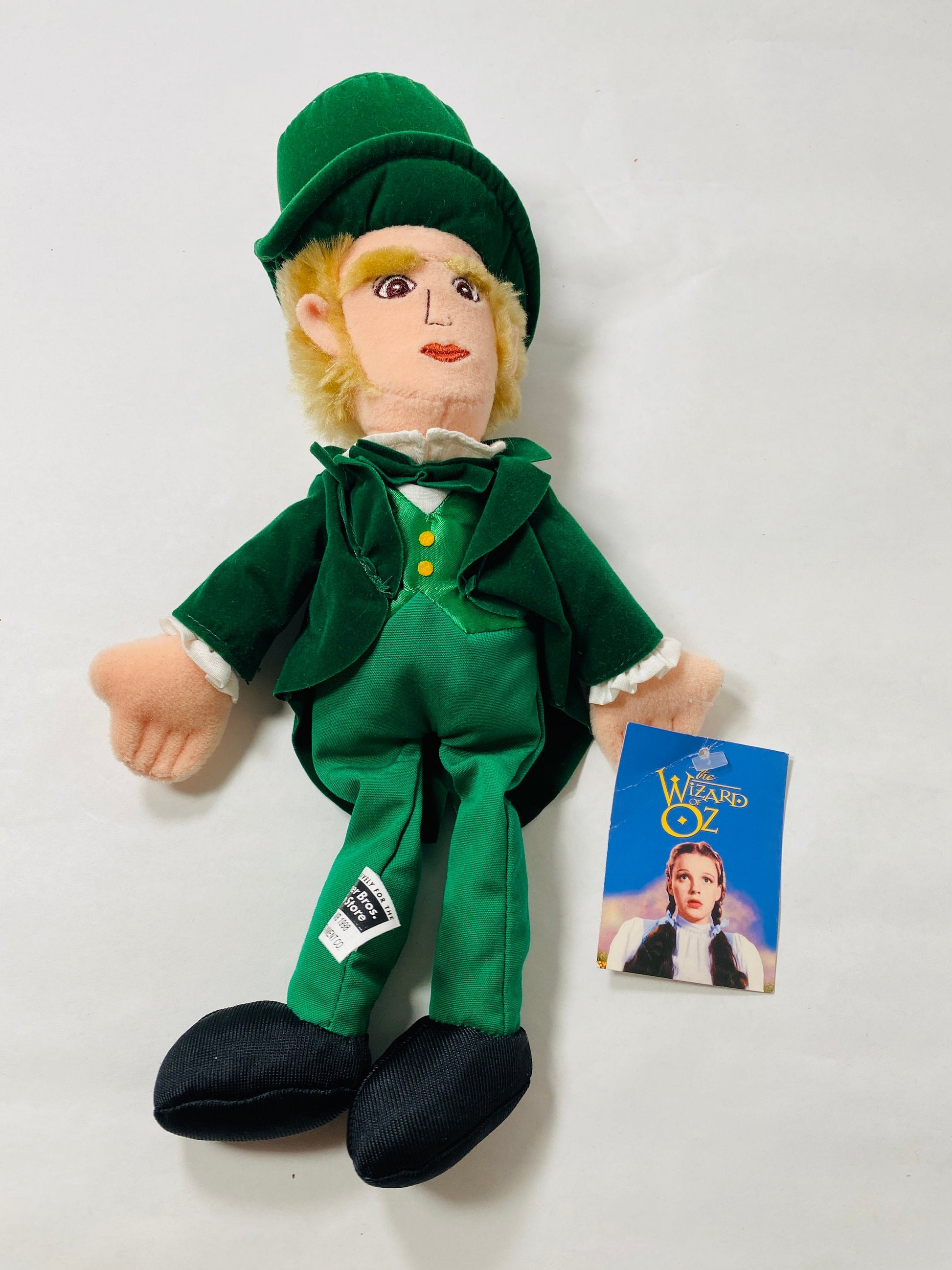 Wizard of Oz Vintage 1998 Warner Bros Wizard of Oz Plush Flying Winged Monkey Doll Bean Bag witch scare crow tin man lion little man Wicked