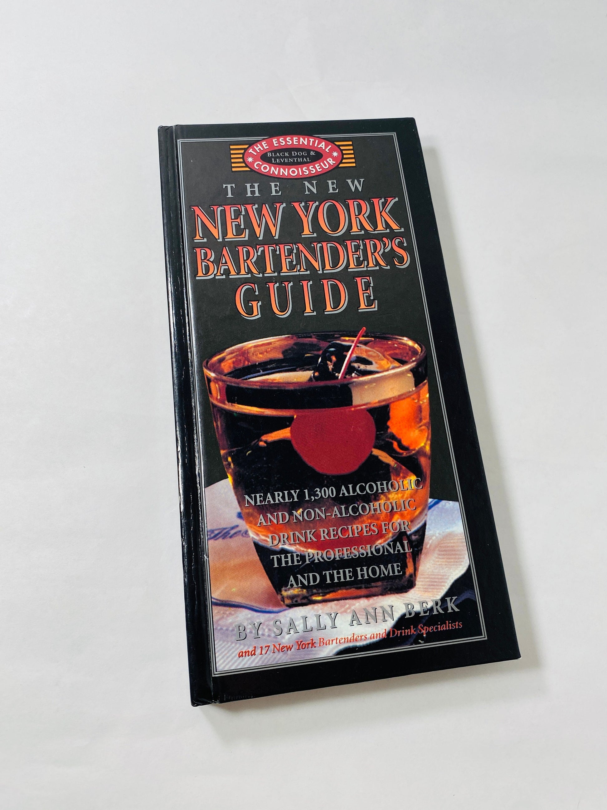 Vintage 1990s New York Bartender's Guide Book Official Bartender's and Party Guide. Great gift wedding, housewarming Christmas Father