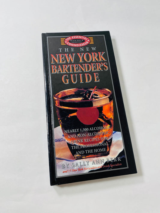 Vintage 1990s New York Bartender's Guide Book Official Bartender's and Party Guide. Great gift wedding, housewarming Christmas Father