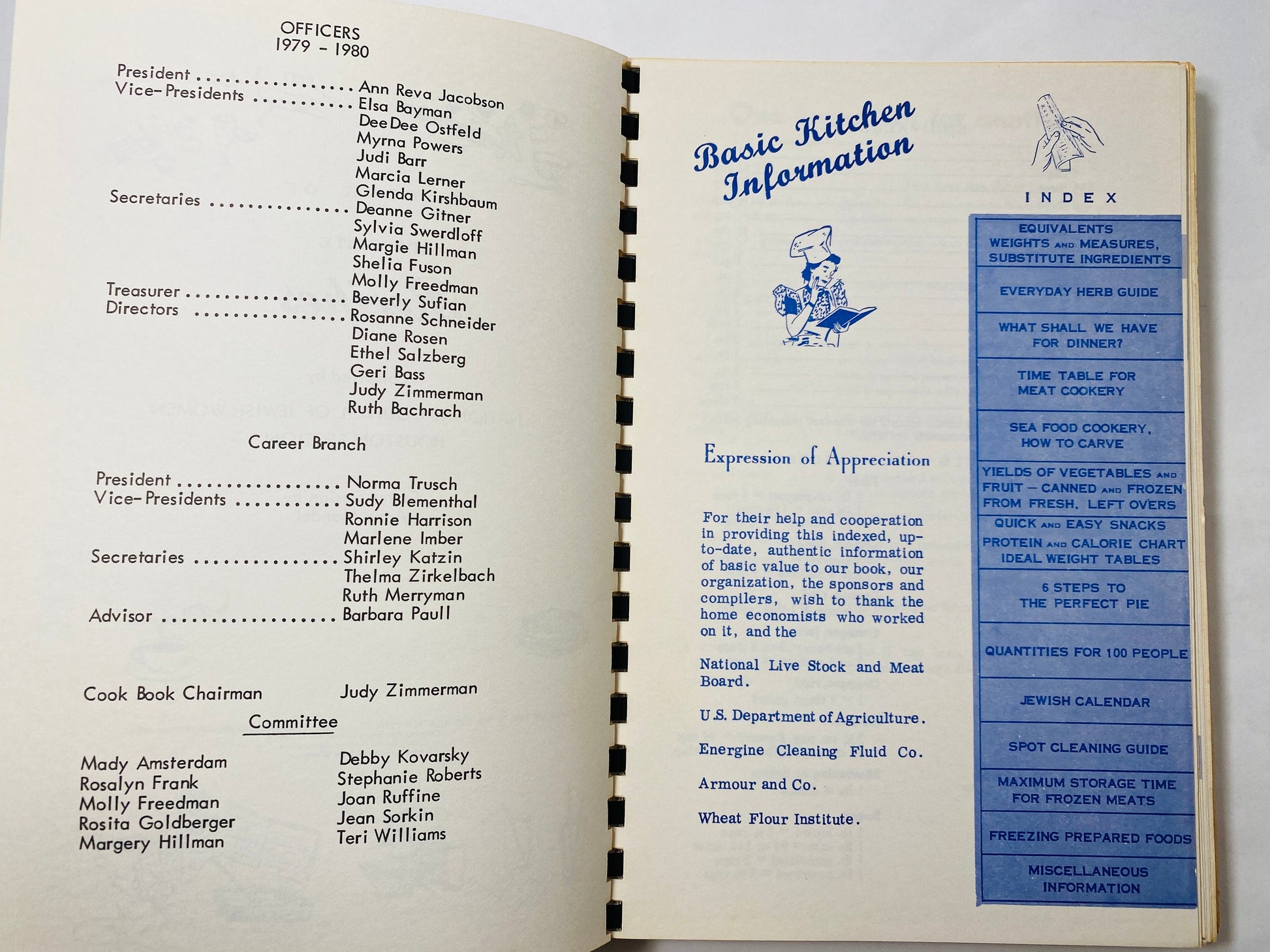 NCJW Houston Texas vintage Jewish Women Cookbook circa 1980 Recipes Passover Rosh Hashanah Creative Cooking cuisine Real Good Cookin' Y'All