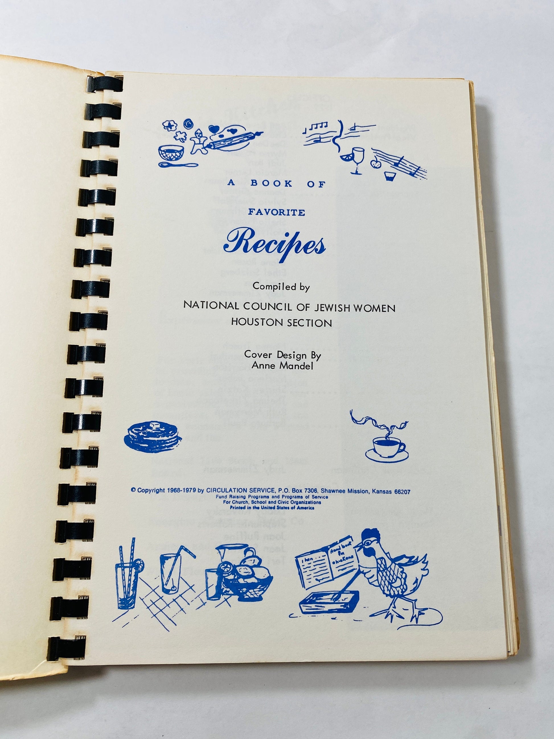 NCJW Houston Texas vintage Jewish Women Cookbook circa 1980 Recipes Passover Rosh Hashanah Creative Cooking cuisine Real Good Cookin' Y'All