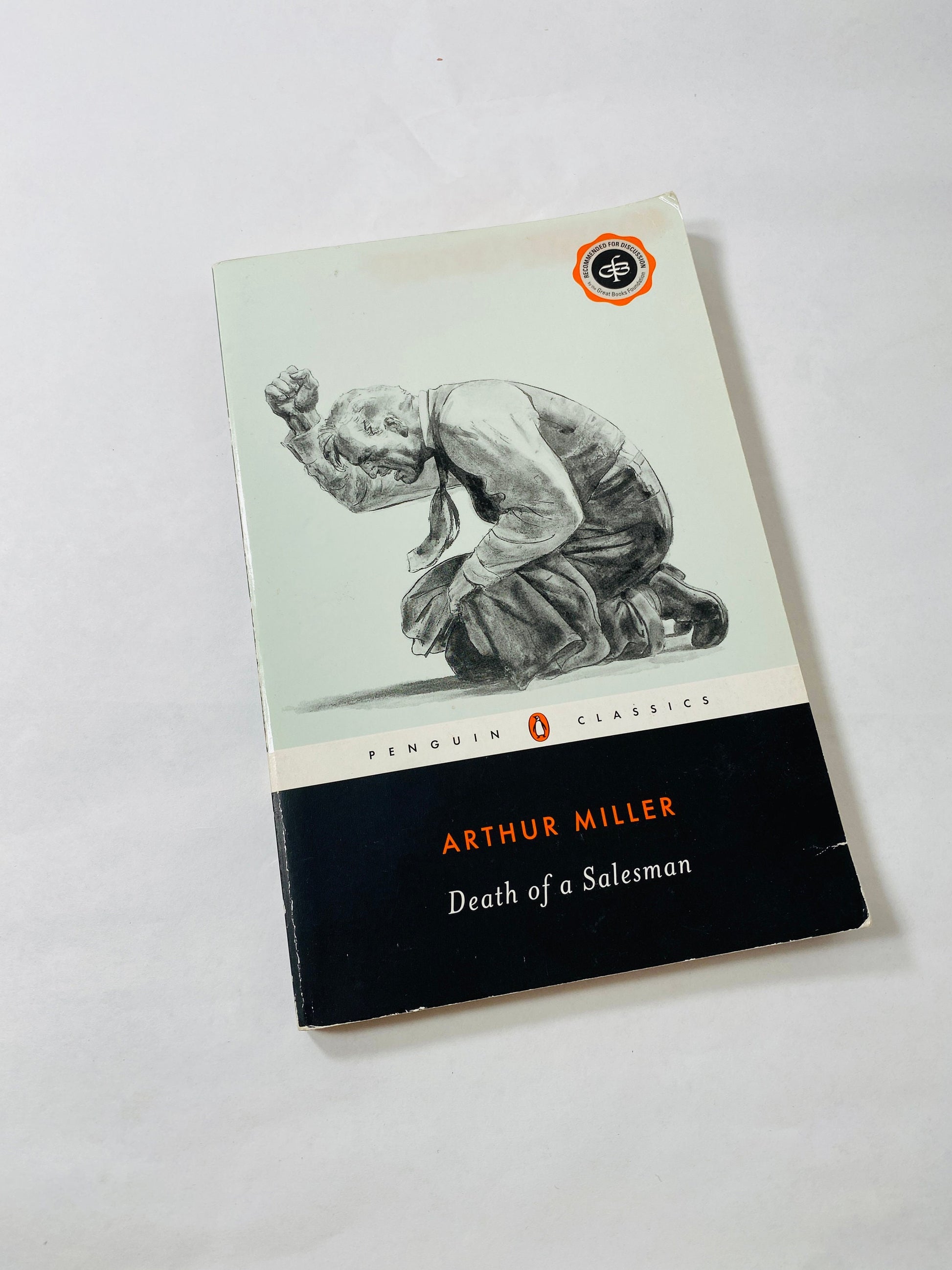 Arthur Miller's Death of a Salesman Vintage Penguin paperback book circa 1998 One of the greatest American plays ever written. Willy Loman