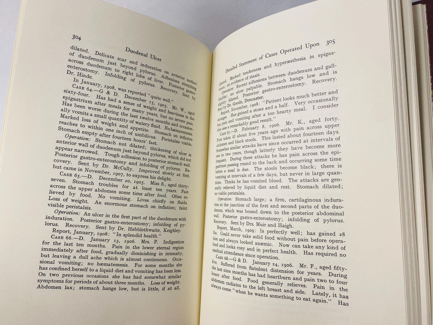 Duodenal Ulcer vintage medical book GORGEOUS rich leather embossed gold Doctor Moynihan Surgery Medicine Physician gift gastrointestinal