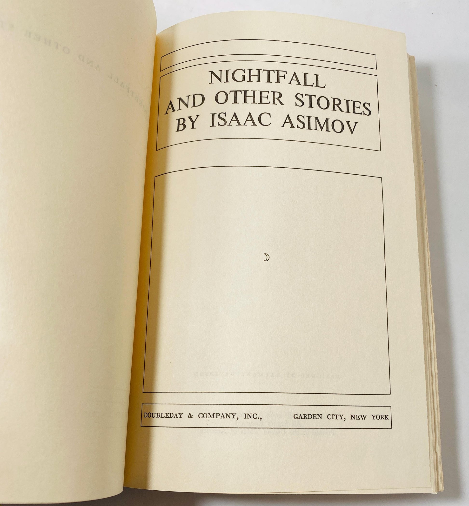 Nightfall vintage book by Isaac Asimov circa 1969 science fiction the single most famous US sf story of all time