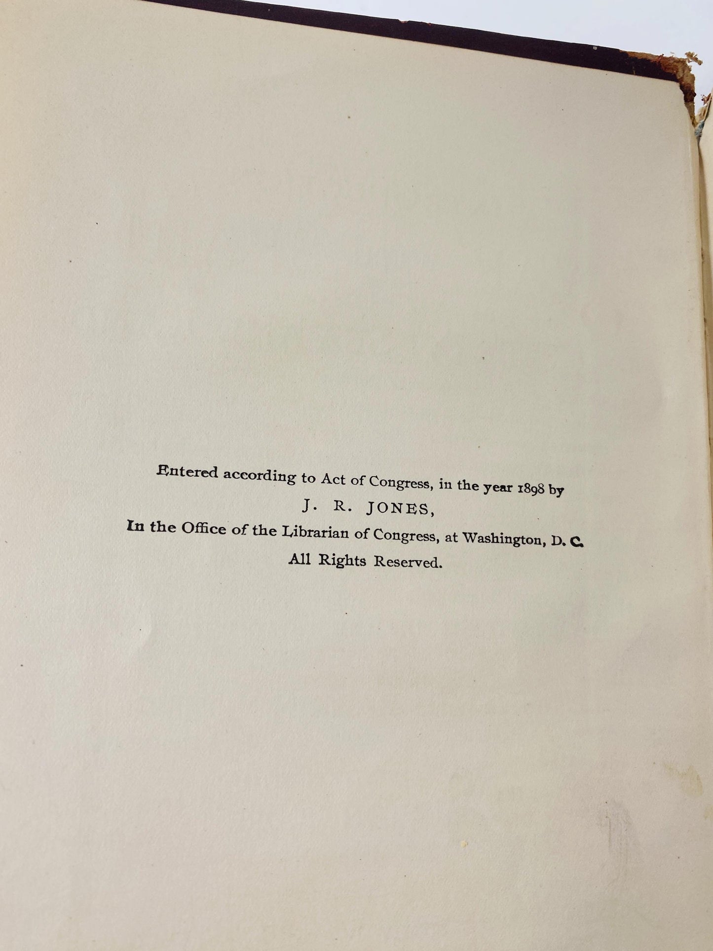 1898 Battleship Spain and the War with Spain Vintage book by Hon. James Rankin with J Hampton Moore Young Military Army Navy history antique