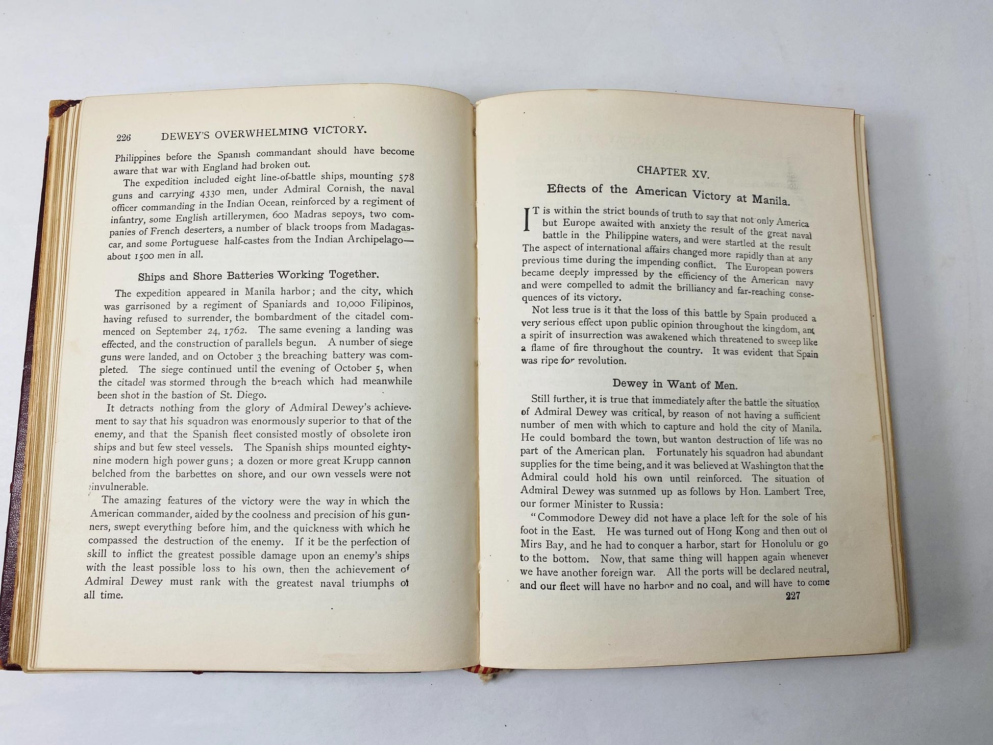 1898 Battleship Spain and the War with Spain Vintage book by Hon. James Rankin with J Hampton Moore Young Military Army Navy history antique