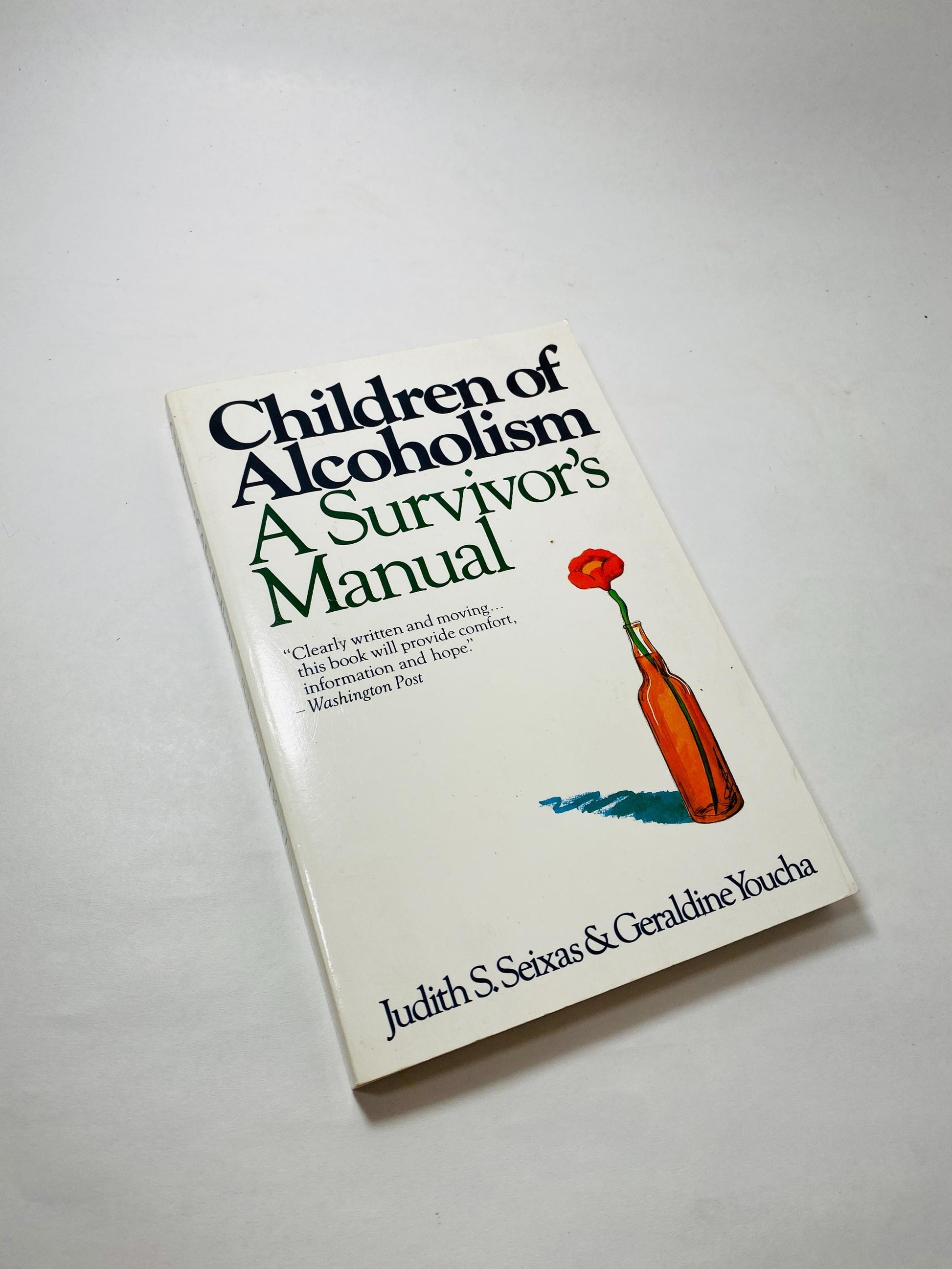 Children of Alcoholism Judith Seixas vintage paperback book circa 1985 Alcoholics Anonymous Recovery, Addiction, AA, Al-Anon, sobriety, gift