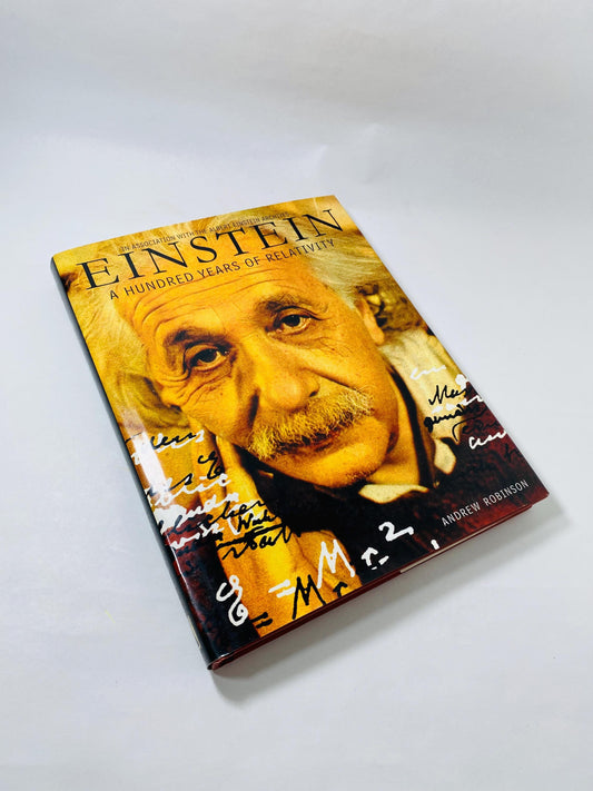 Relativity Albert Einstein Vintage coffee table book Special and General Theory. Science mathematics gift