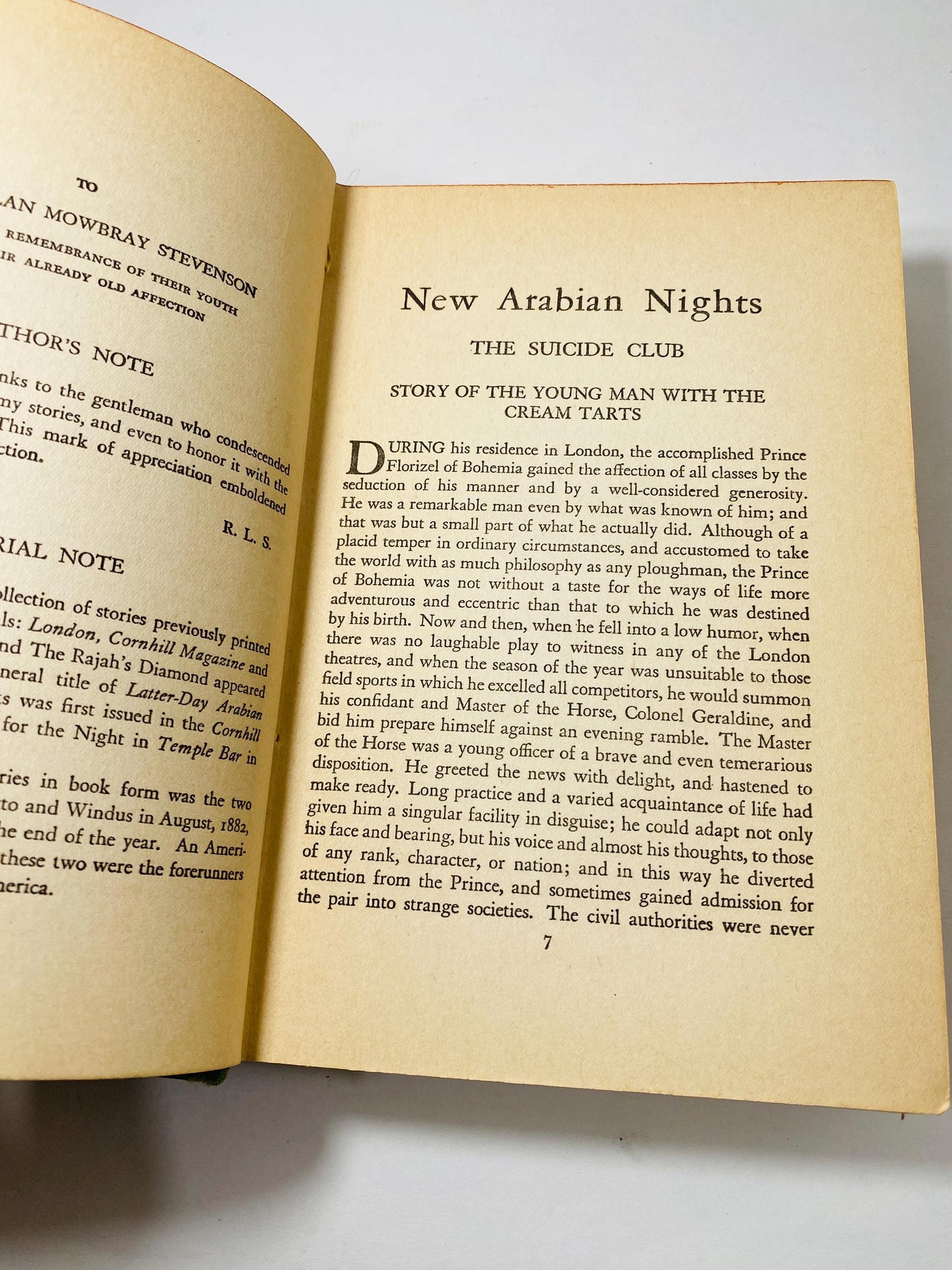 Robert Louis Stevenson New Arabian Nights vintage book - The Rajah's Diamond - The Story of a Lie The Novels and Tales