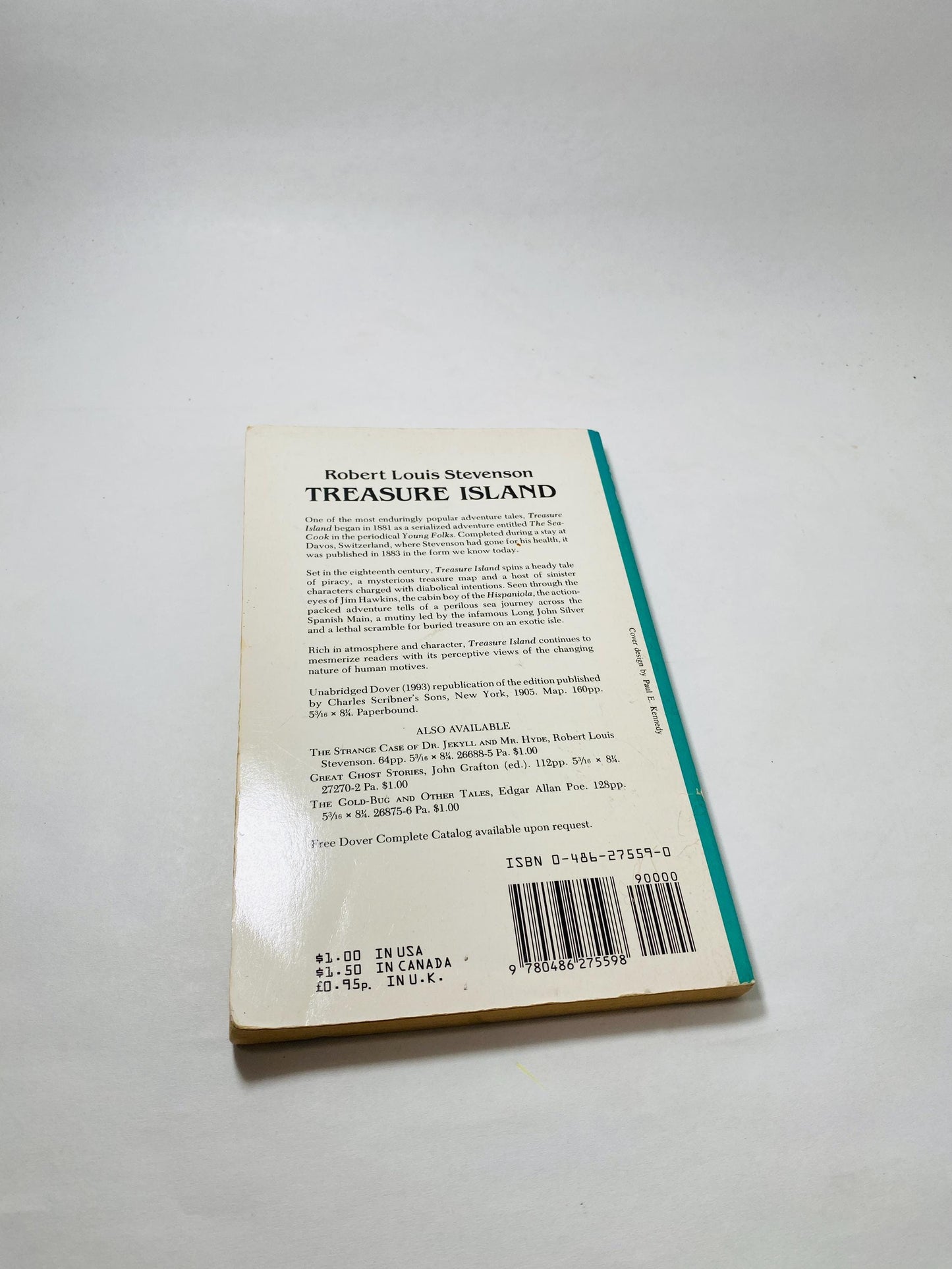 Treasure Island by Robert Louis Stevenson Vintage paperback book bookshelf decor Children's adventure stories Christmas stocking stuffer