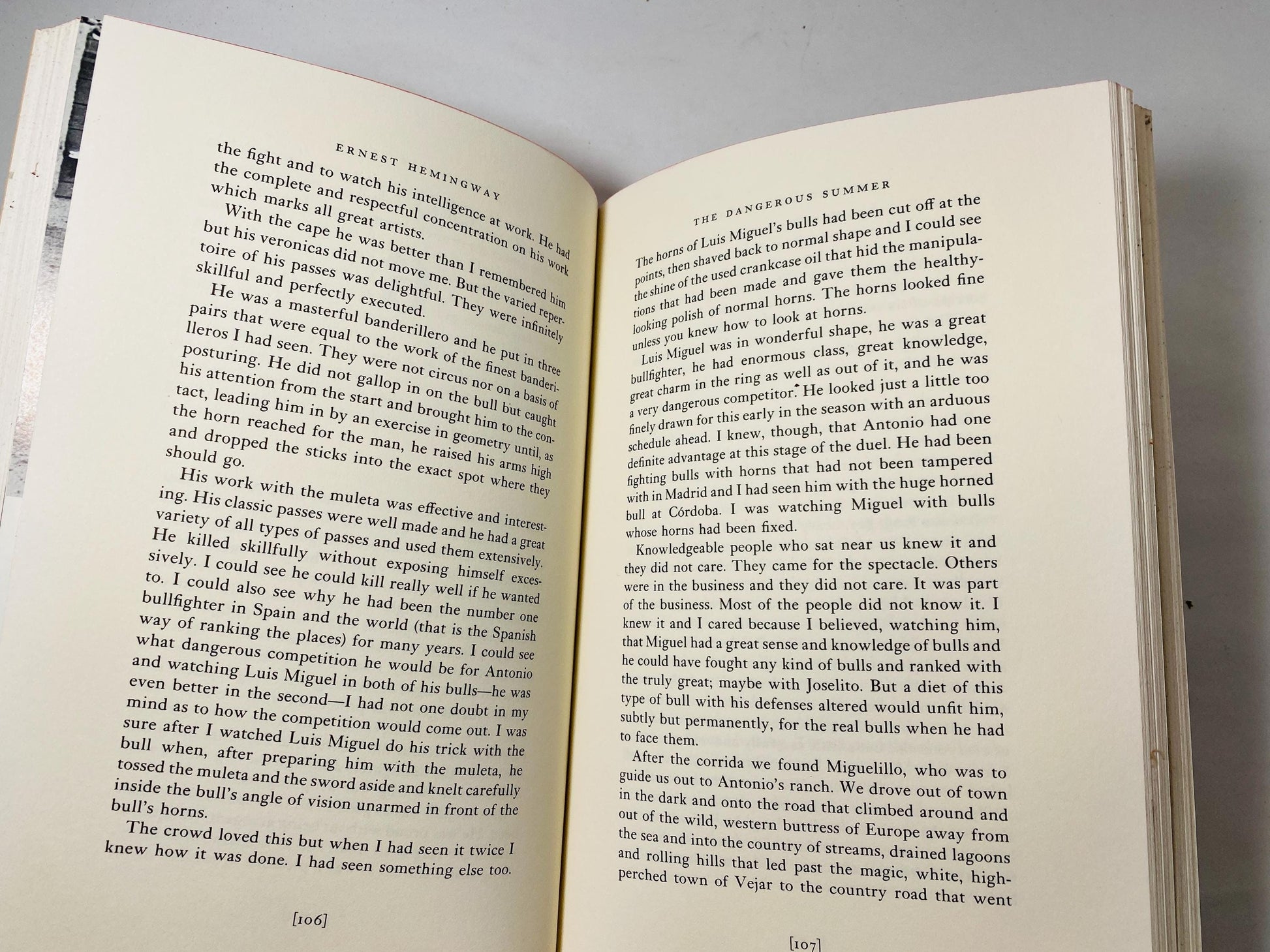 Dangerous Summer by Ernest Hemingway FIRST EDITION vintage book about bullfights by two great rival matadors, Ordonez and Dominguin.