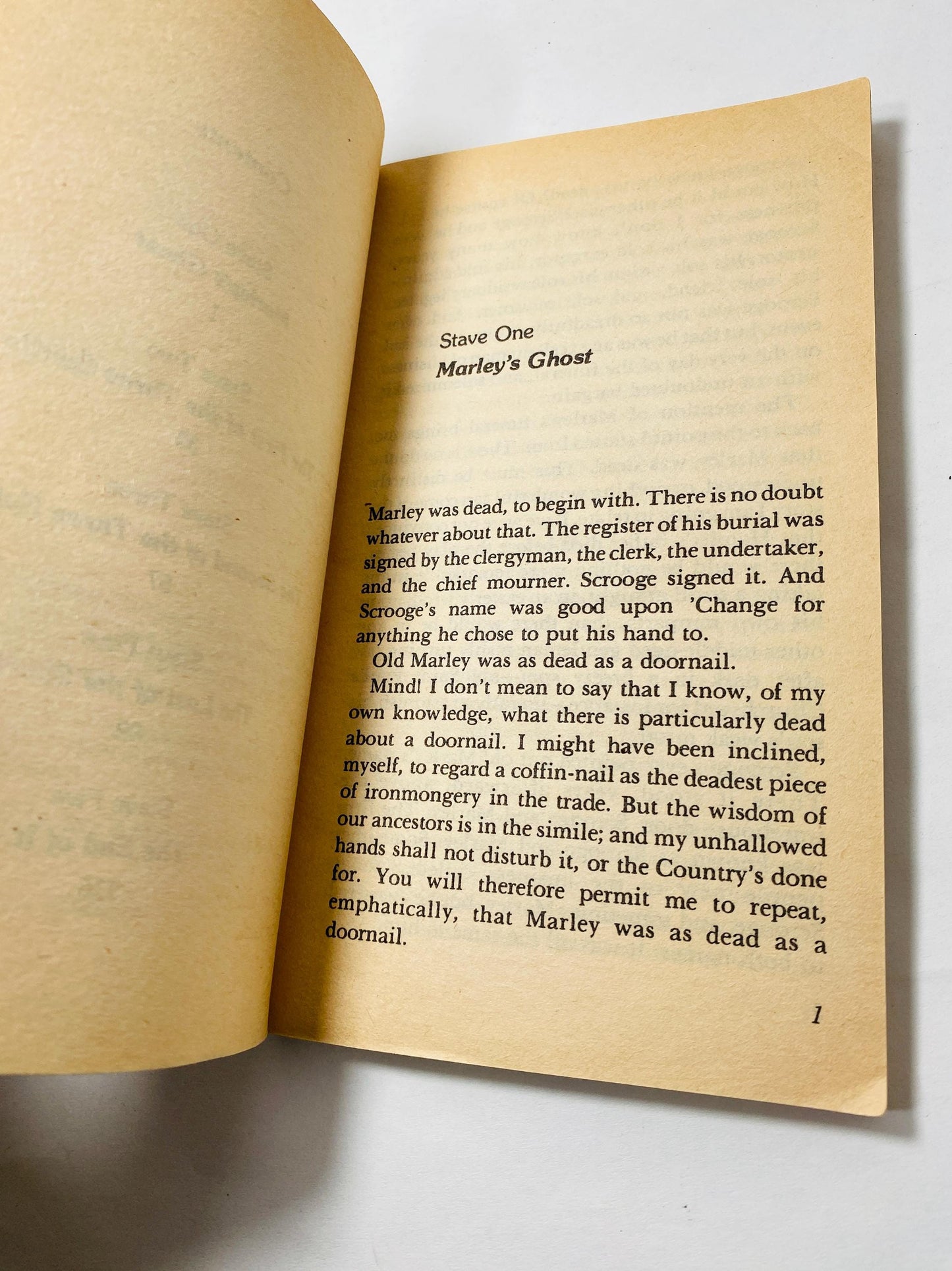 Christmas Carol by Charles Dickens vintage book paperback book circa 1980 children's Home decor gift. Stocking Stuffer for him her girl boy