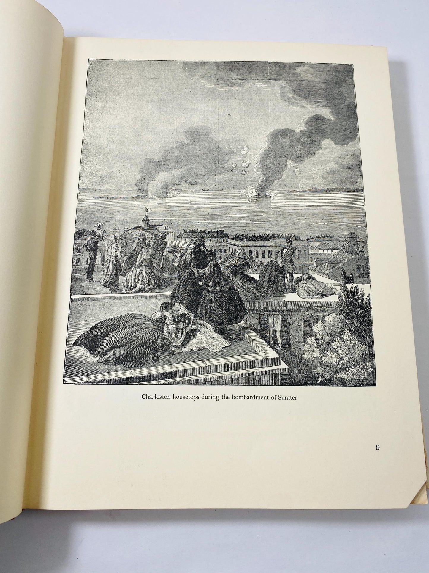 Civil War in Pictures vintage Collector's Edition book circa 1957 LARGE coffee table History book gift Confederate. Ordeal by Fire