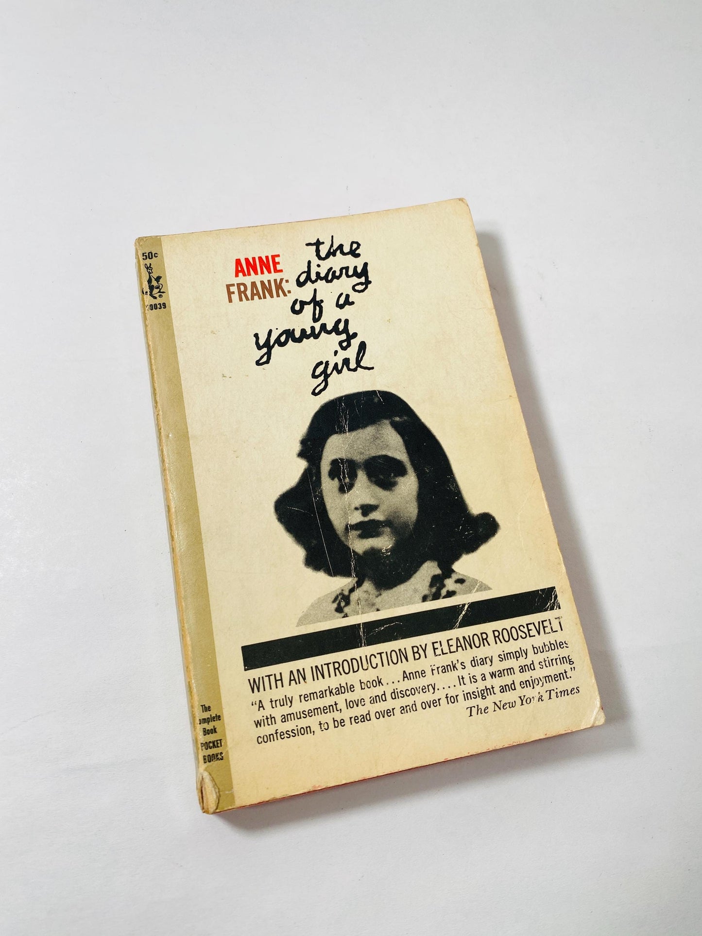 1967 Diary of Anne Frank Vintage paperback book Pocket Books Diary of a Young Girl