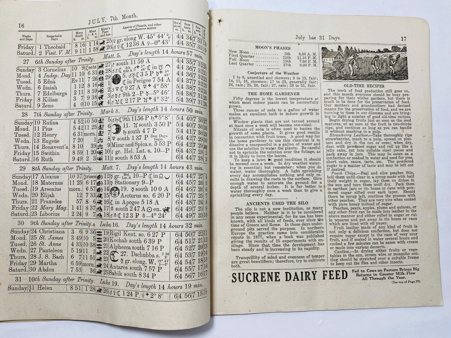 1921 Hagerstown Maryland Washington County Almanac Antique booklet Williamsport includes Women's Suffrage