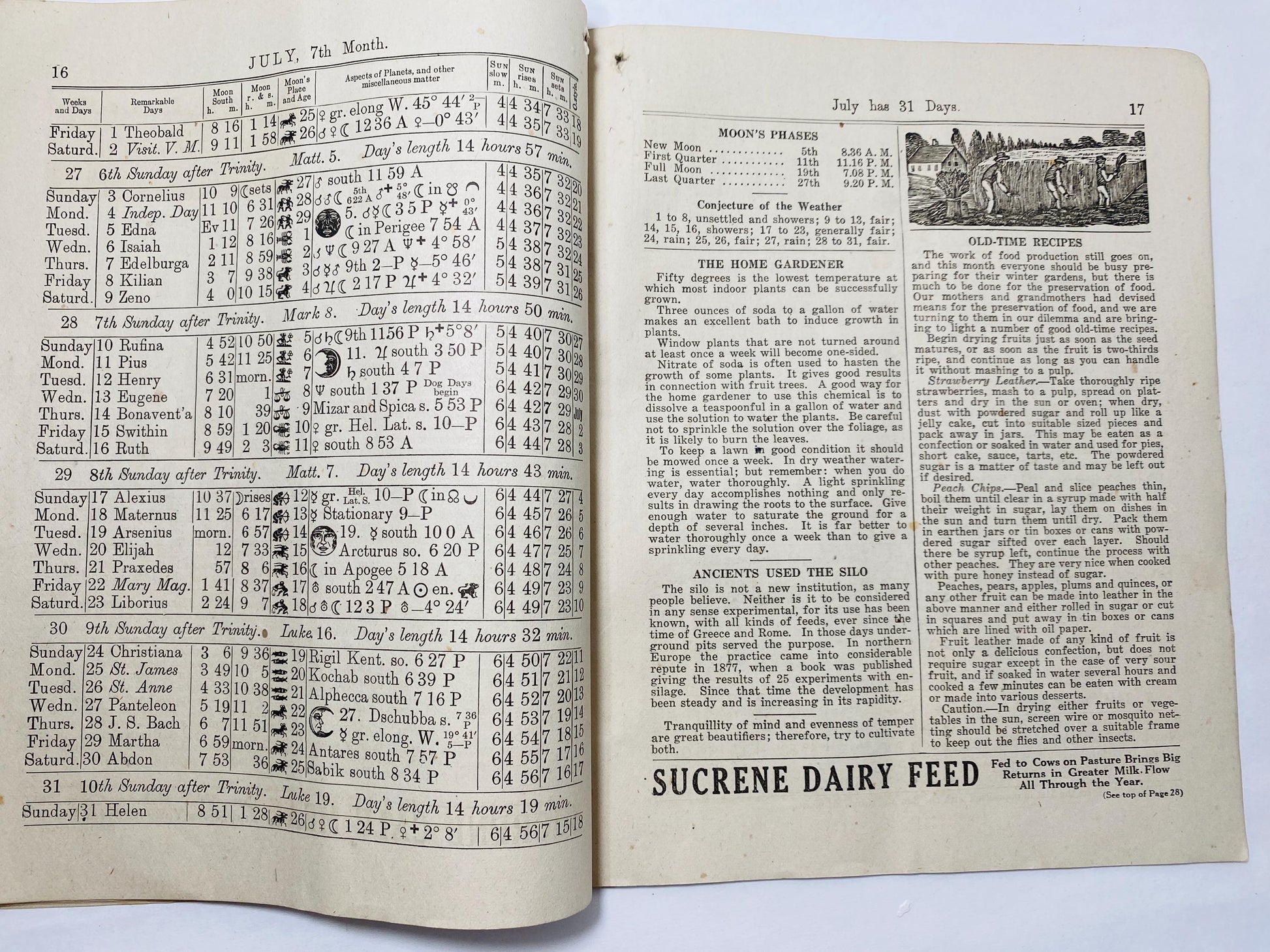 1921 Hagerstown Maryland Washington County Almanac Antique booklet Williamsport includes Women's Suffrage