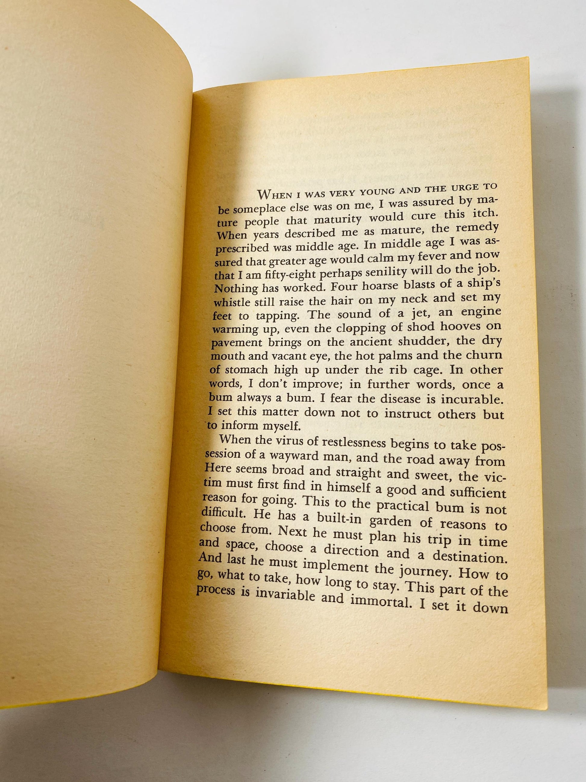 Travels with Charley vintage Paperback book by John Steinbeck circa 1979 Classic literature. Nobel Prize. In Search of America