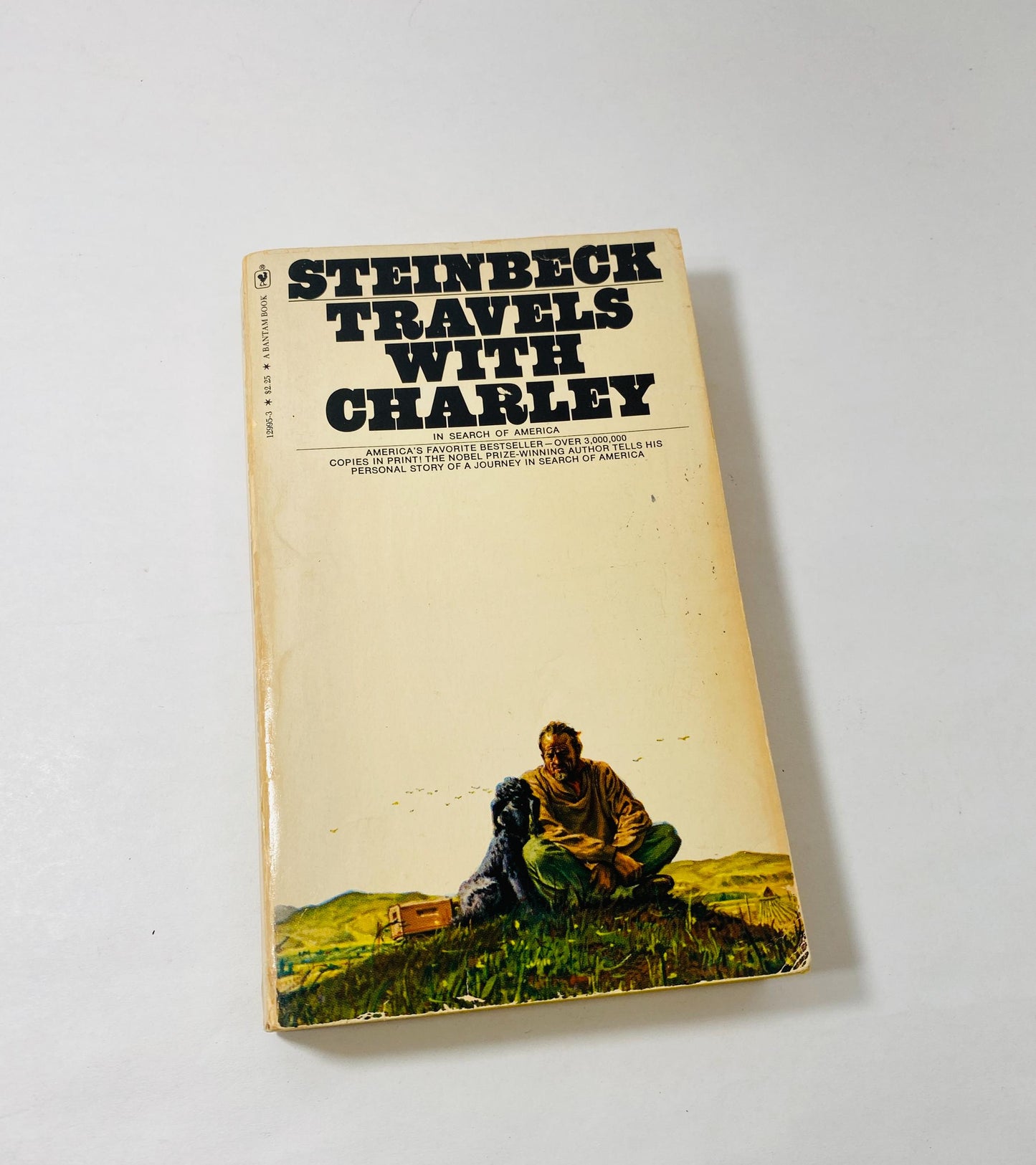 Travels with Charley vintage Paperback book by John Steinbeck circa 1979 Classic literature. Nobel Prize. In Search of America