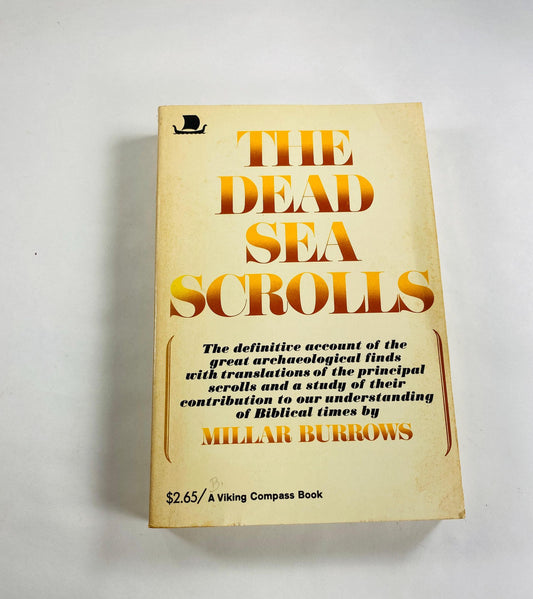 Vintage Dead Sea Scrolls paperback book by Millar Burrows circa 1968