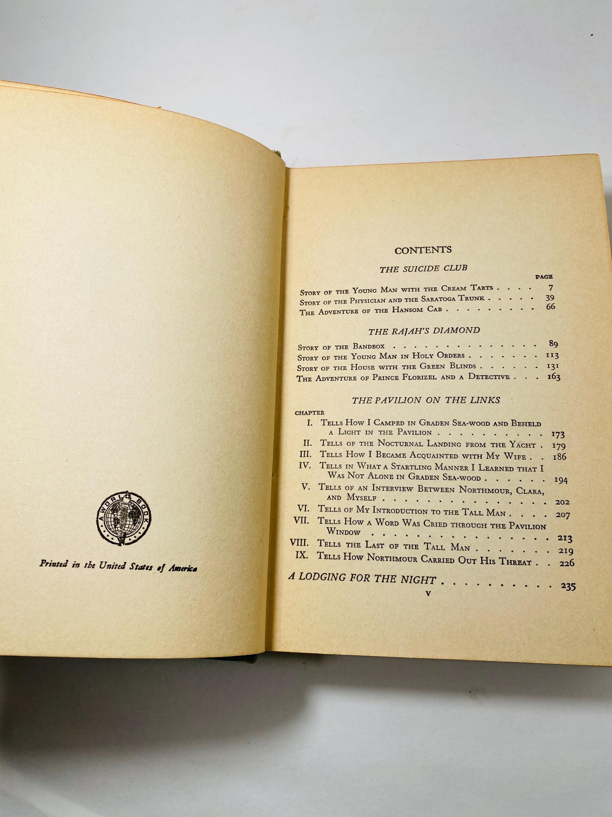 Robert Louis Stevenson New Arabian Nights vintage book - The Rajah's Diamond - The Story of a Lie The Novels and Tales
