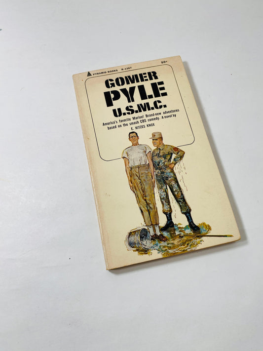 Gomer Pyle vintage paperback book by Knox circa 1968 USMC Military bureaucracy and its absurdity. Book lover gift. Stocking stuffer