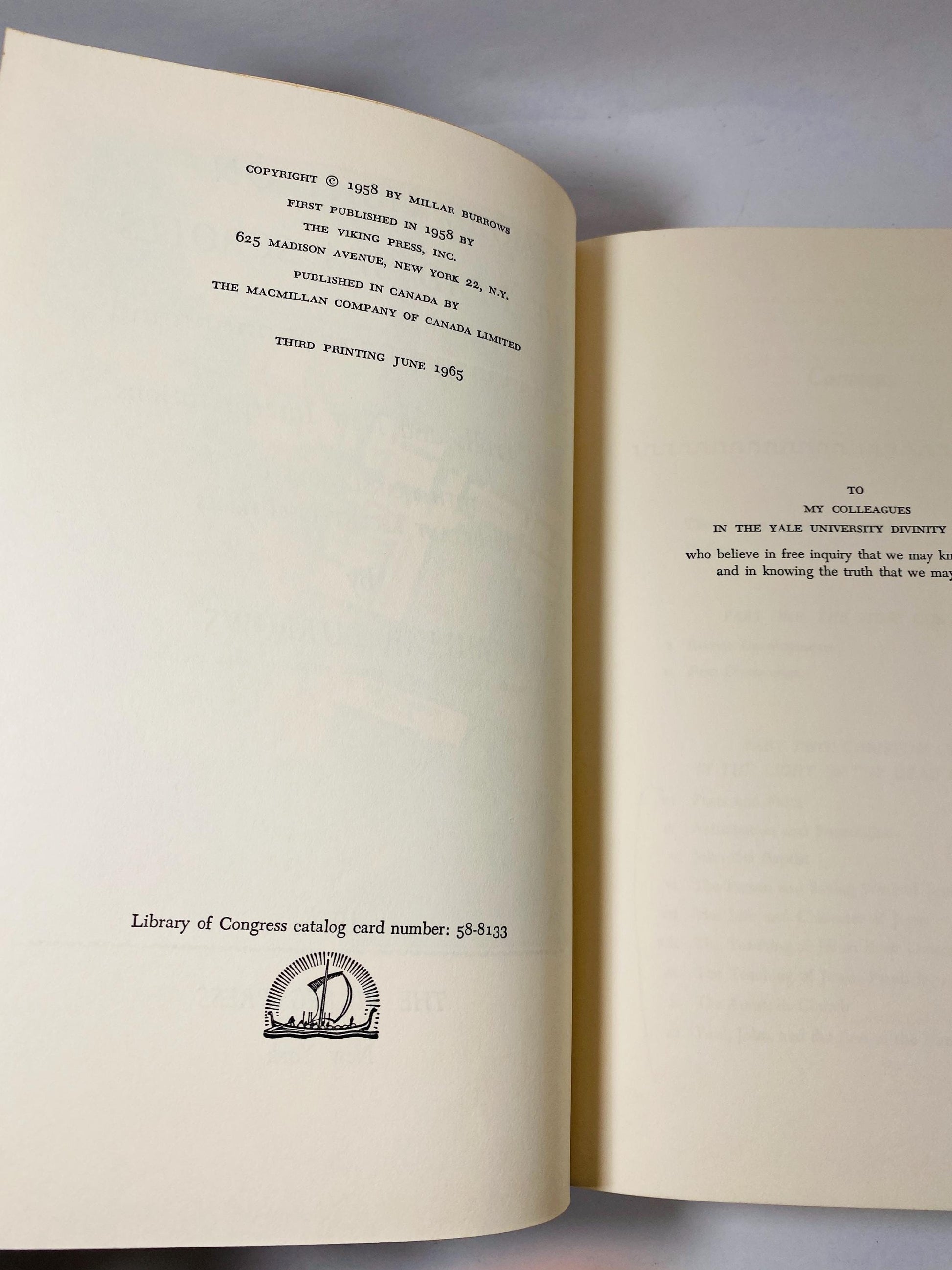 Dead Sea Scrolls vintage book by Burrows circa 1965 amazing secrets behind these Judaean desert 2000-year-old texts