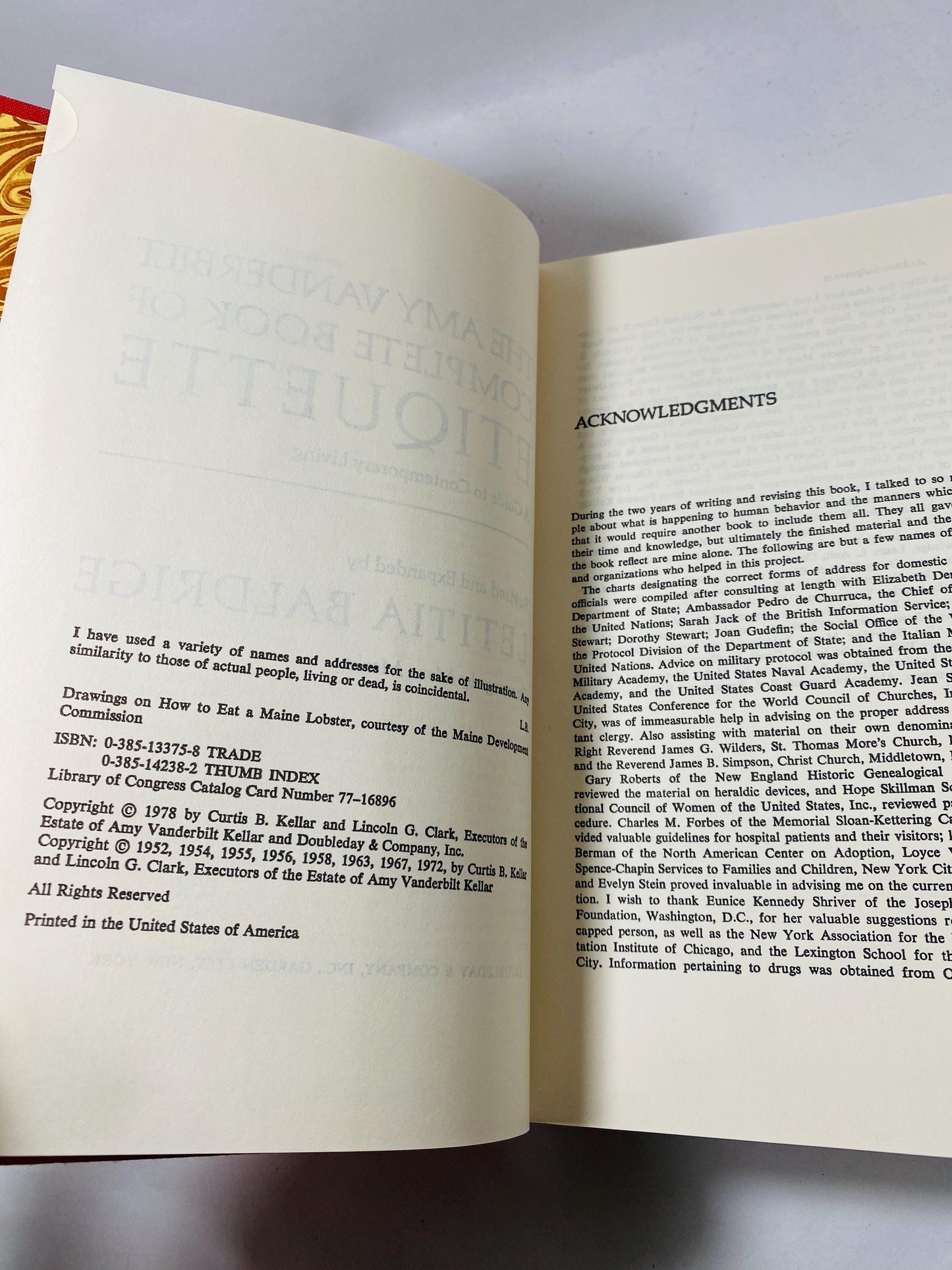 Amy Vanderbilt's Book of Etiquette Vintage book circa 1978. The Etiquette Standard! Unique fascinating gift. Guide to Contemporary Living