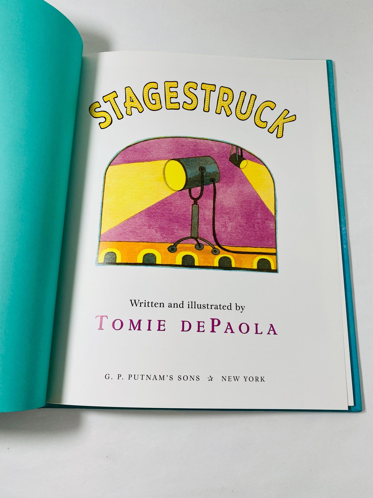 Stagestruck by Tomie dePaola vintage children's book about the ups and downs of a budding performer