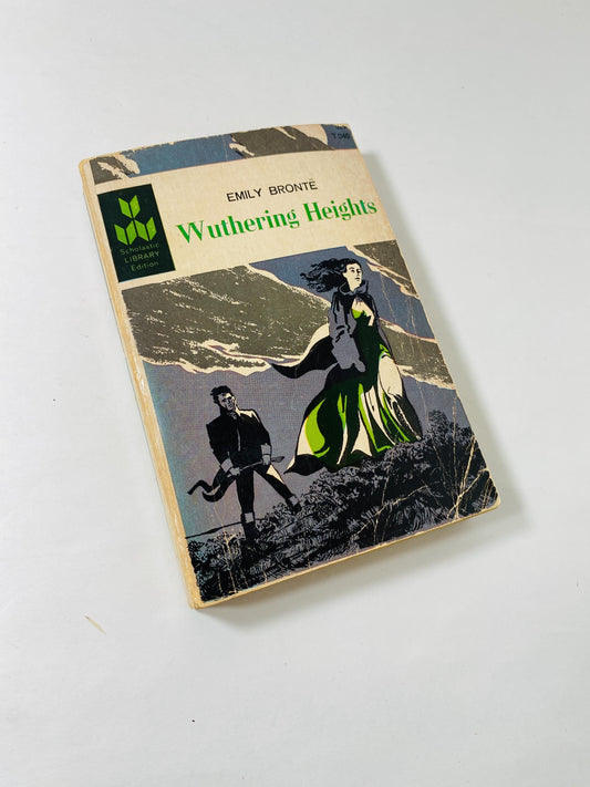 1961 Wuthering Heights by Emily Bronte vintage Scholastic paperback book at home reading Greatest Love story ever told! Cathy Heathcliff.