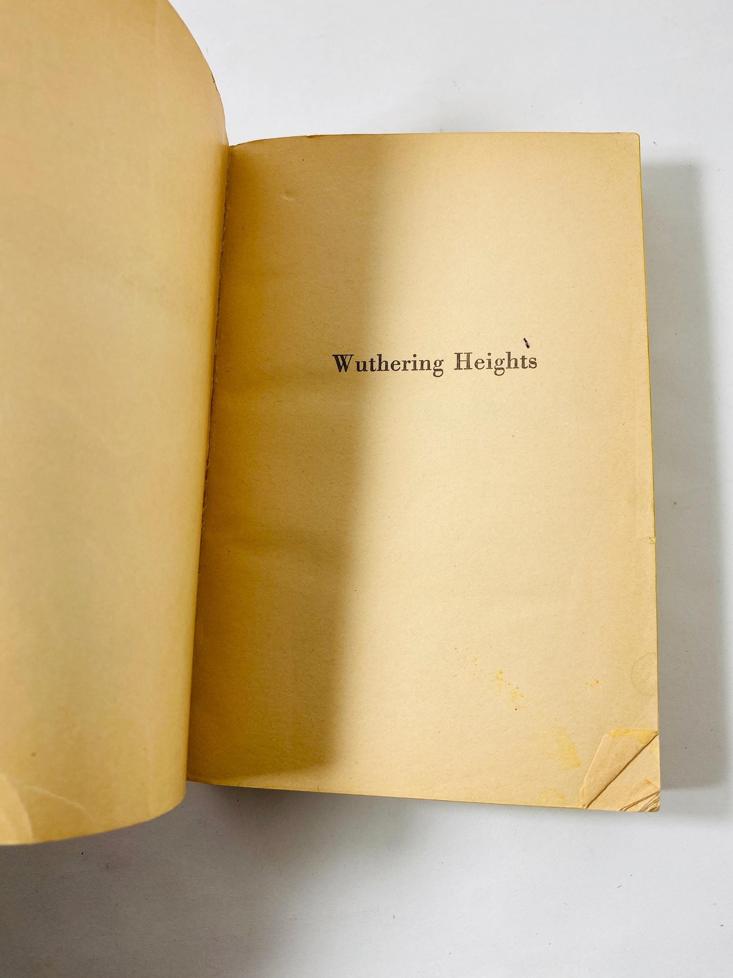 1961 Wuthering Heights by Emily Bronte vintage Scholastic paperback book at home reading Greatest Love story ever told! Cathy Heathcliff.