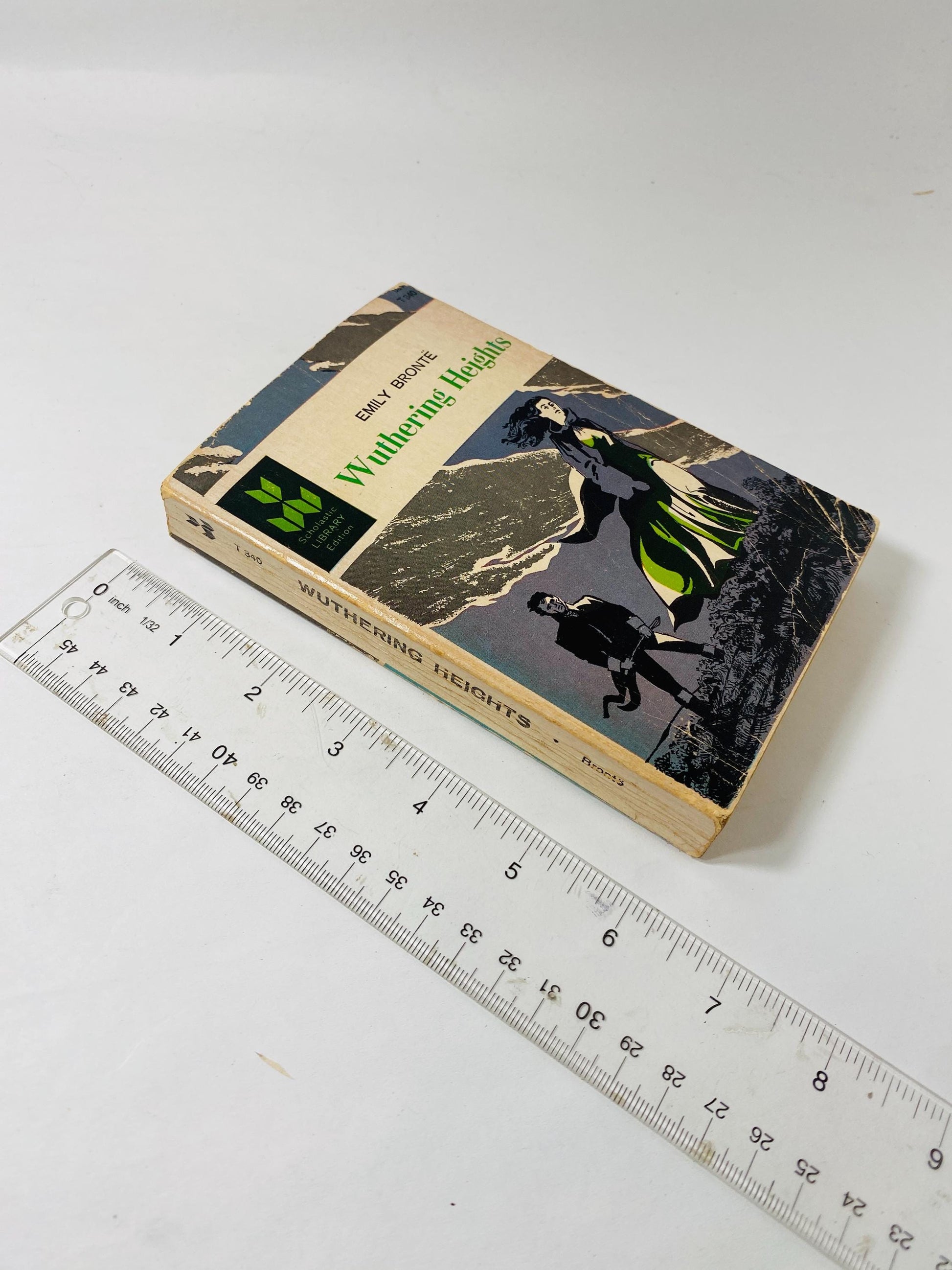 1961 Wuthering Heights by Emily Bronte vintage Scholastic paperback book at home reading Greatest Love story ever told! Cathy Heathcliff.