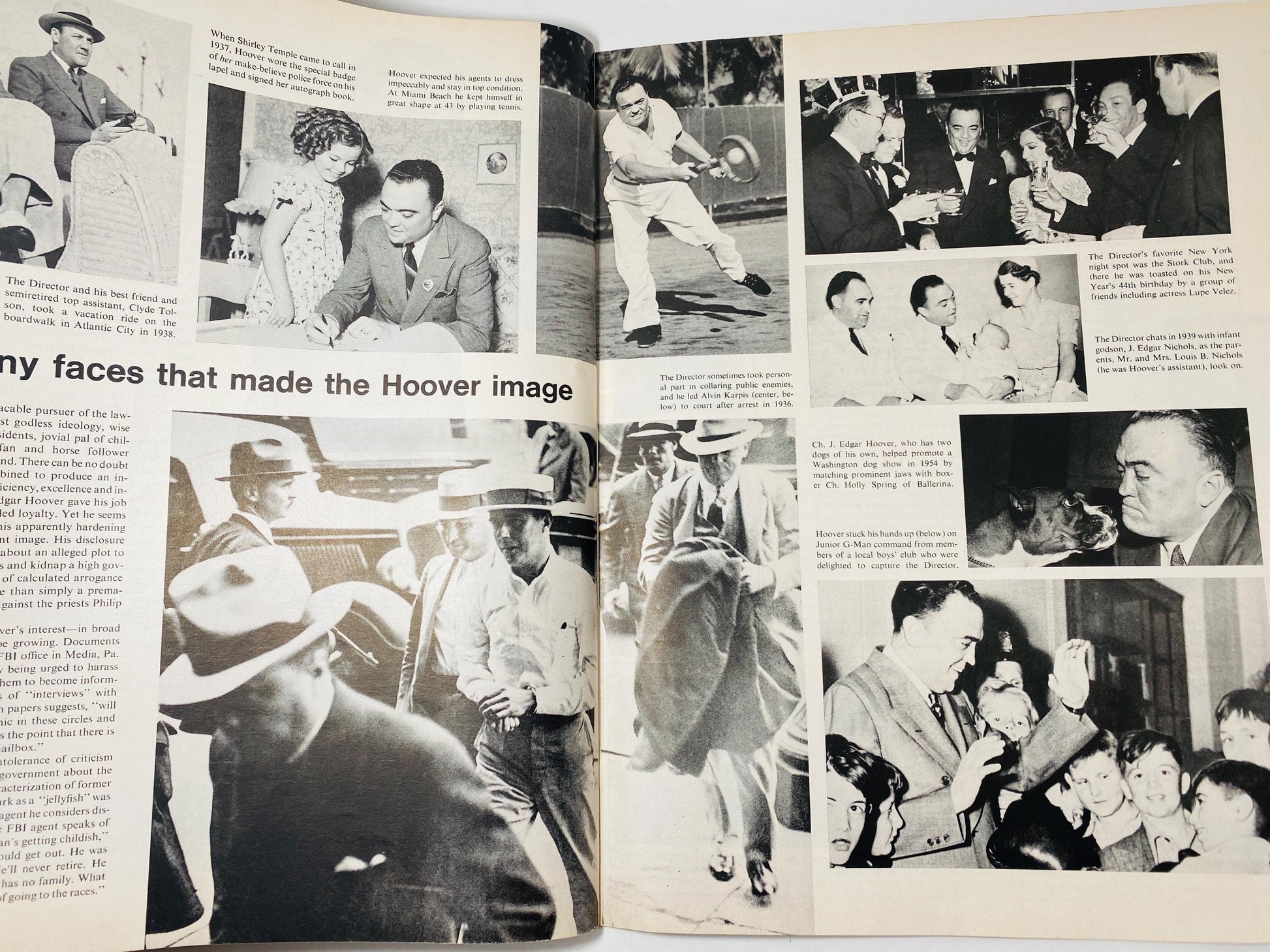 J Edgar Hoover vintage Life Magazine April 9 1971 FBI G-Man Under Fire