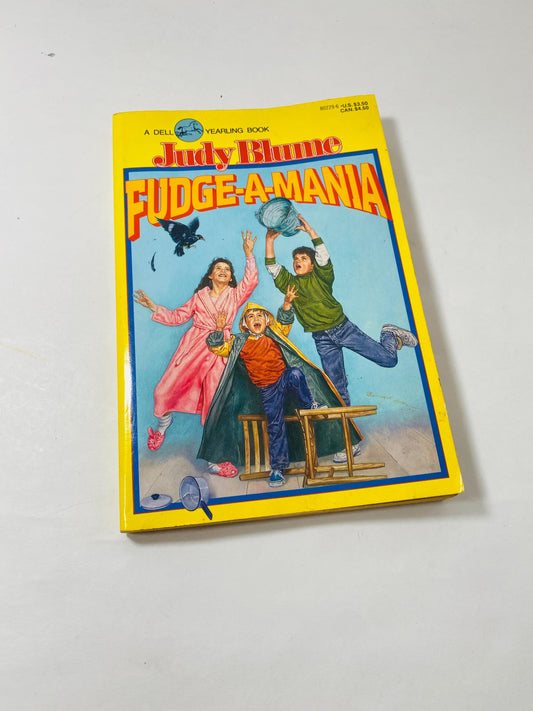 Judy Blume Fudge a Mania vintage paperback Dell book circa 1991 Young adult, tween book about bullying.