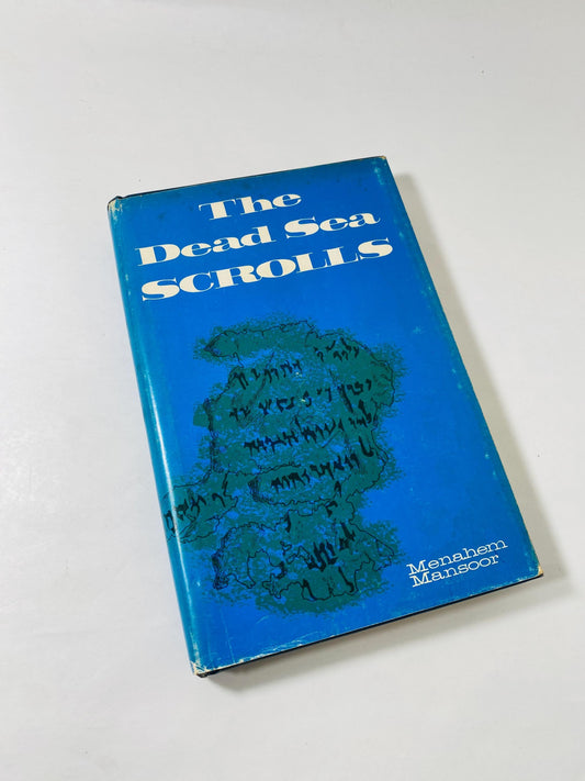 Dead Sea Scrolls vintage book by Menaheim Mansoor circa 1967 amazing secrets behind these Judean desert 2000-year-old texts