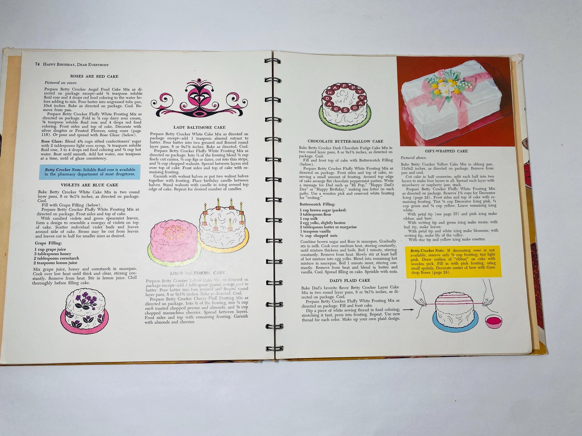 1966 Betty Crocker's Cake and Frosting Cookbook Vintgage FIRST EDITION book At home decorating with 300 Recipes for every occasion