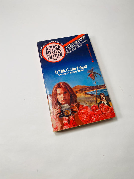 Is this coffin taken? FIRST PRINTING Vintage paperback book by Jean Francis Webb circa 1978. Choose your own adventure mystery