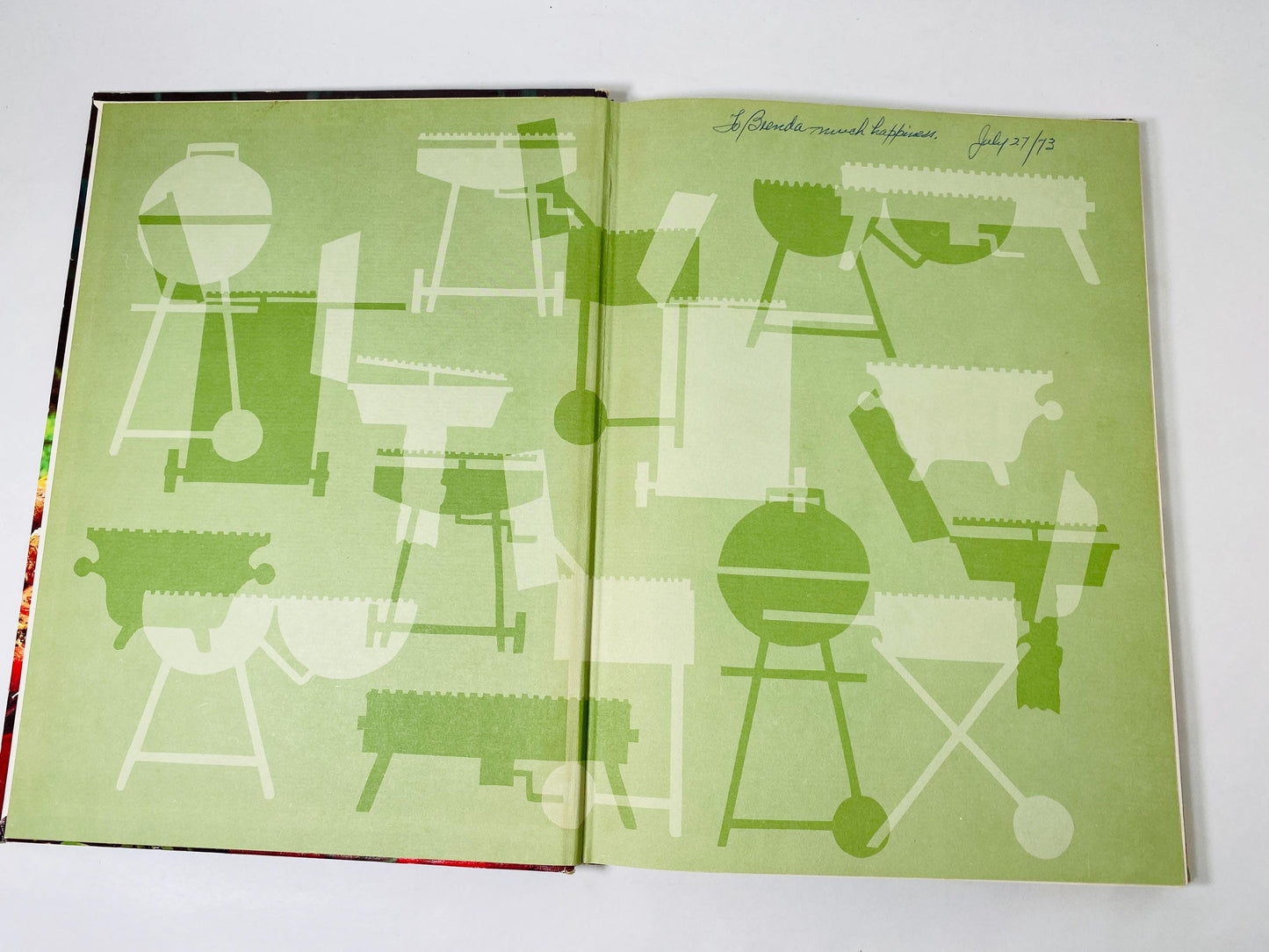 1967 Better Homes and Gardens Barbecue Cookbook Vintage Outdoor Cooking BBQ Gift Weber Kettle. Spit roasting vegetables meat carnivore