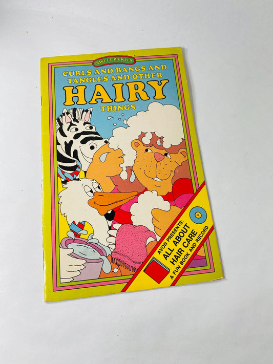Sweet Pickles Curls Bangs and Tangles and other Hairy Things vintage children's activity book circa 1978 collectible retro Gen X decor