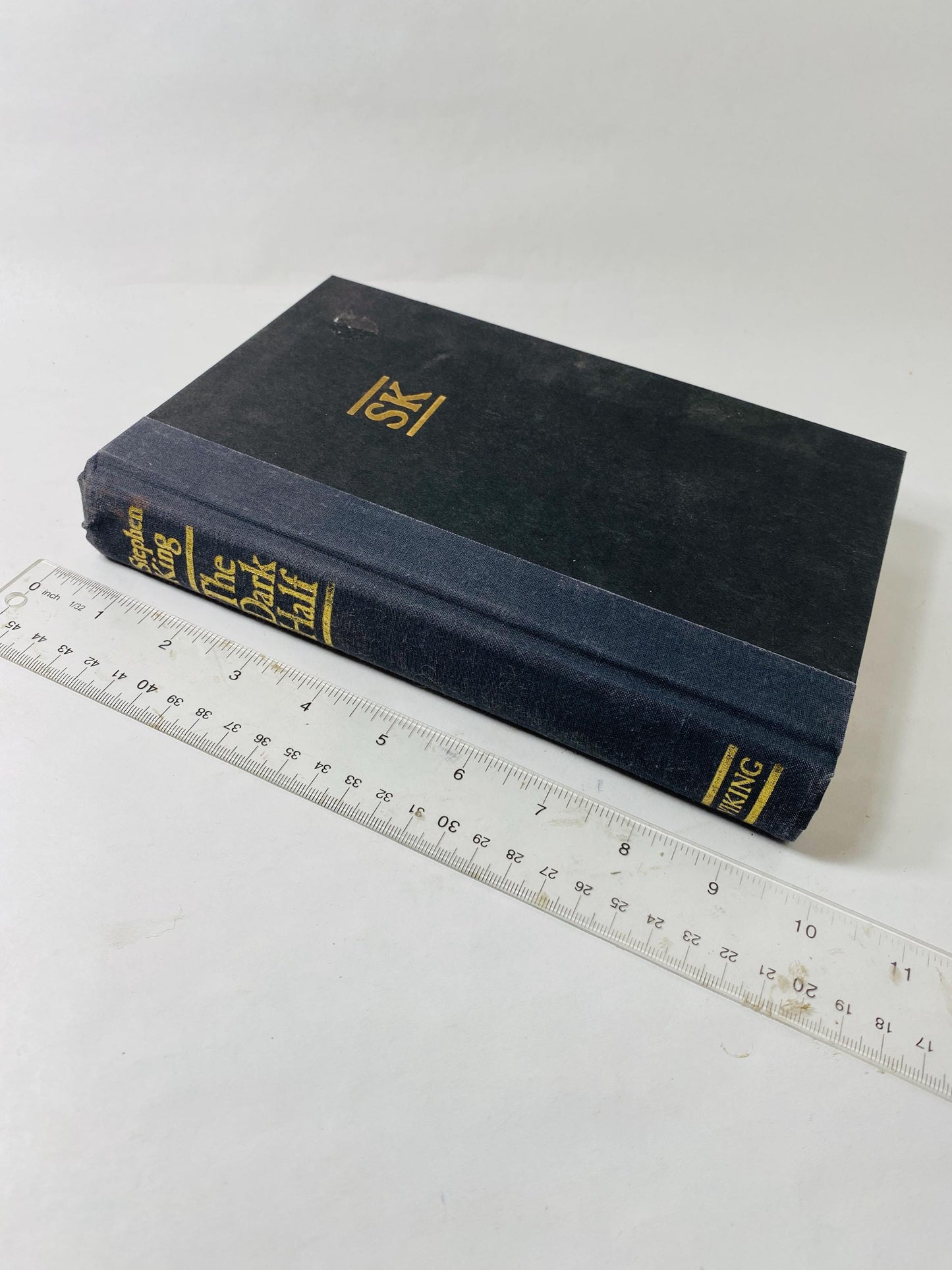 Stephen King The Dark Half FIRST EDITION vintage book without dust jacket Horror goth emo black book decor