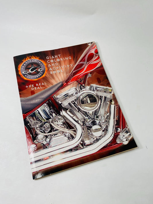 Orange County Choppers vintage Giant Coloring and Activity Book circa 2004 motorcycle gift