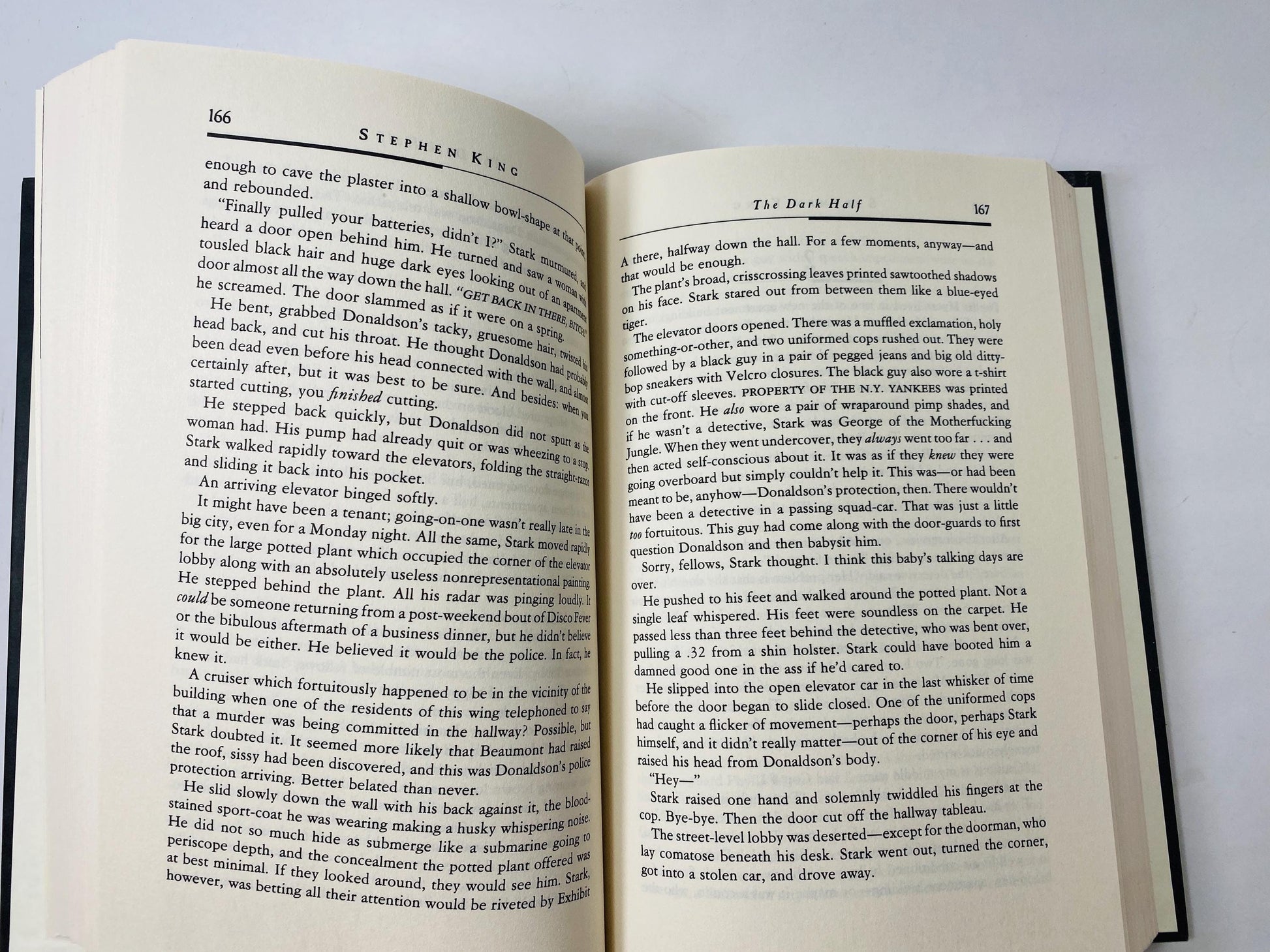 Stephen King The Dark Half FIRST EDITION vintage book without dust jacket Horror goth emo black book decor