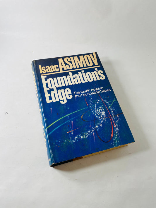 Foundation's Edge by Isaac Asimov vintage book circa 1982 FIRST EDITION Science Fiction Fantasy Horror. Book lover gift