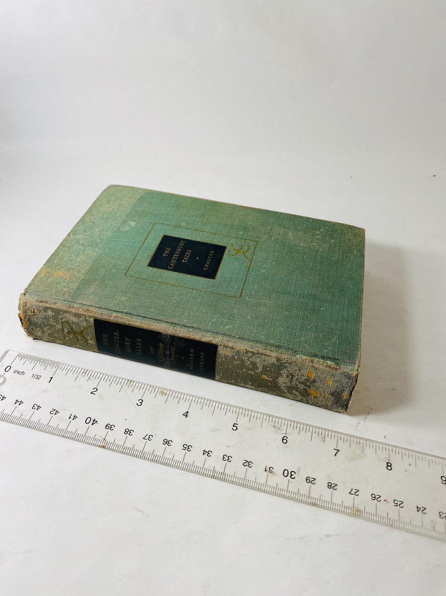 Canterbury Tales by Geoffrey Chaucer vintage book circa 1934 Beautiful brown book decor illustrated by Rockwell Kent